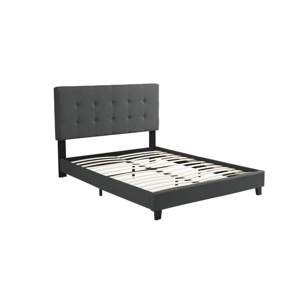 Cabo King Platform Bed, Dark Grey