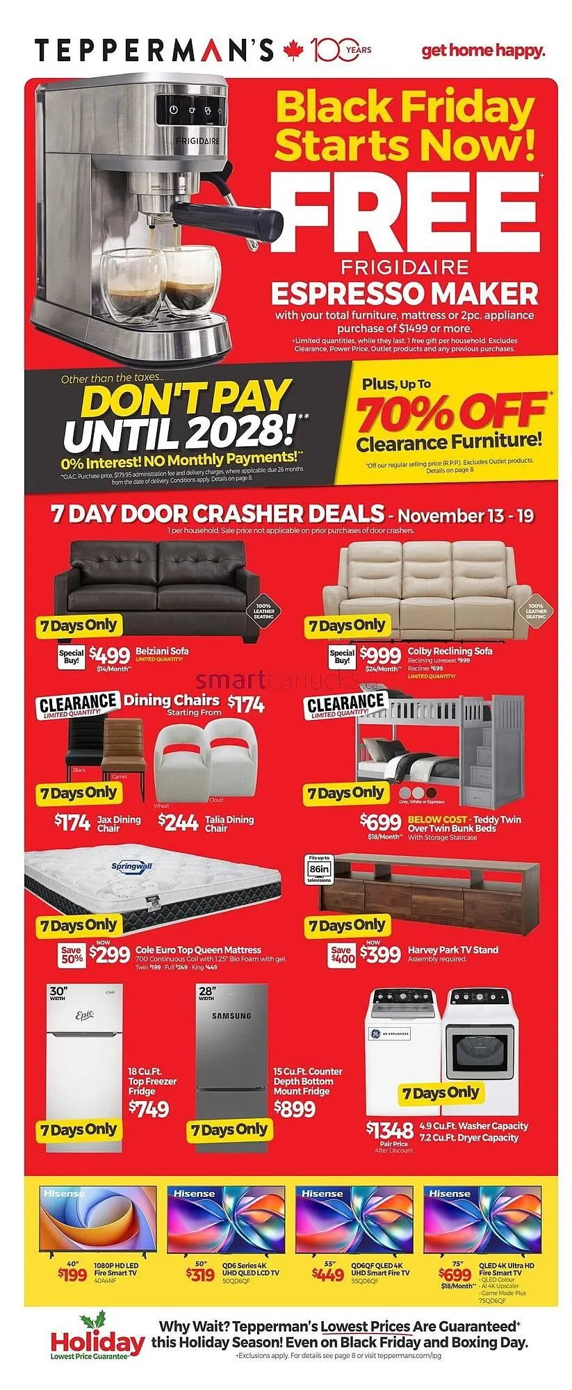 Tepperman's flyer from November 13 to December 10 2025 - flyer page 1