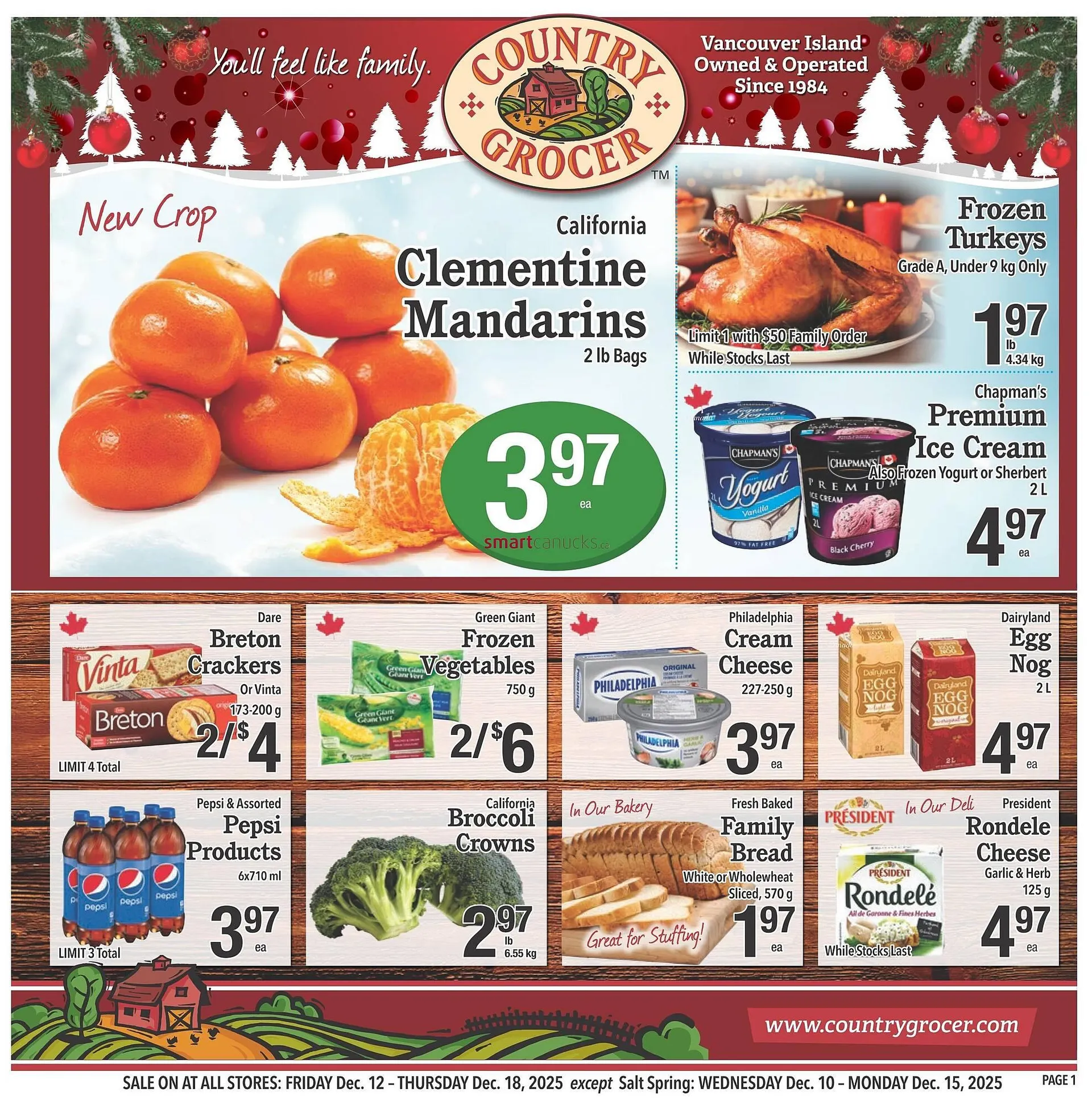 Country Grocer flyer from December 11 to December 17 2025 - flyer page 1