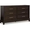 Neymorton Dresser - Dark Grayish Brown