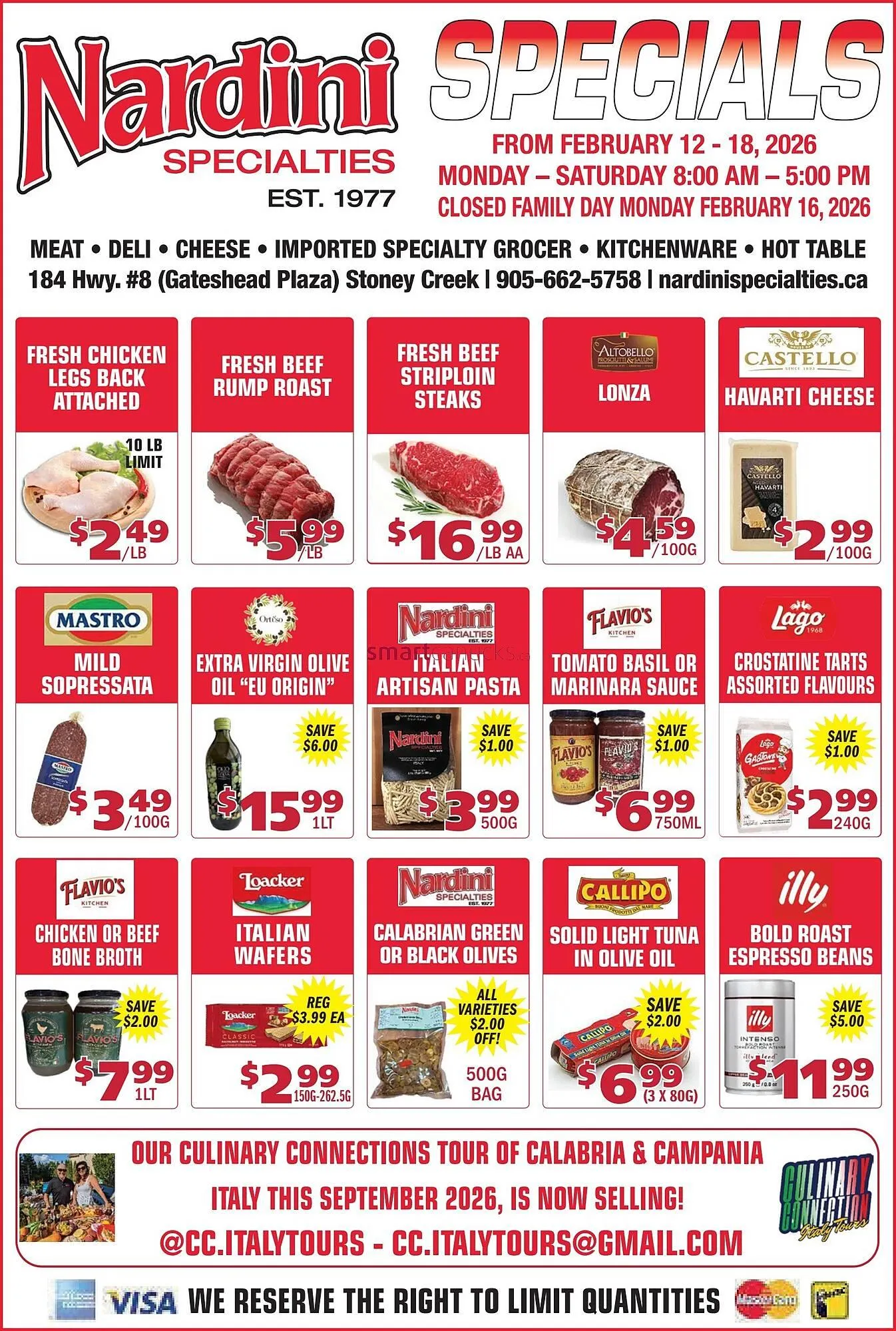 Nardini Specialties flyer - 1