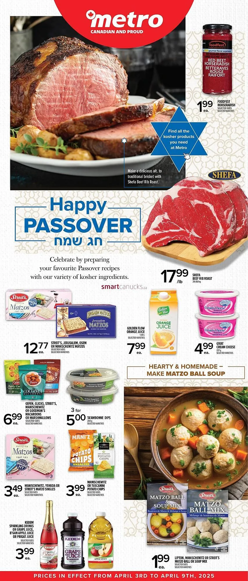 Metro flyer from April 3 to April 9 2025 - flyer page 1