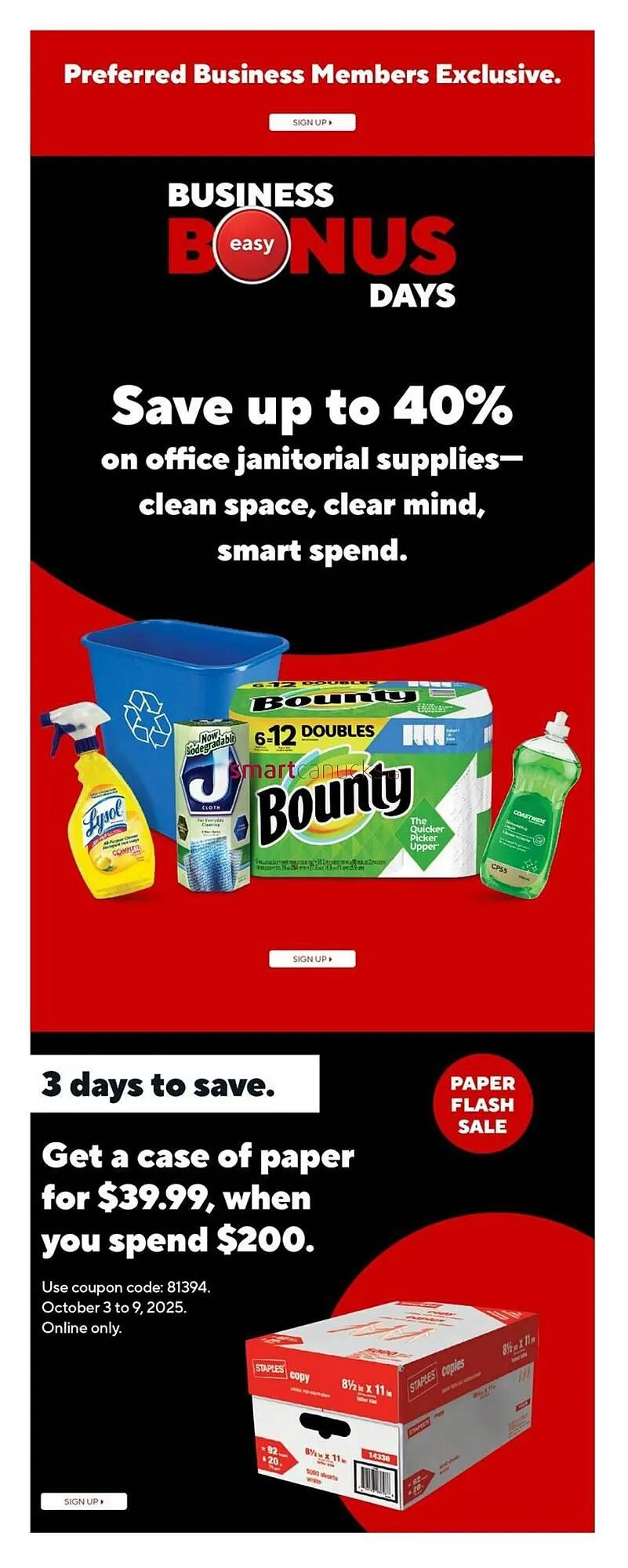 Staples flyer from October 3 to October 9 2025 - flyer page 17