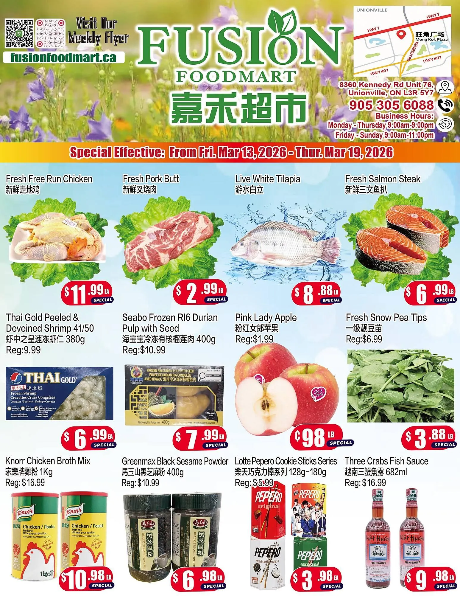 Fusion Supermarket flyer from March 13 to March 19 2026 - flyer page 1