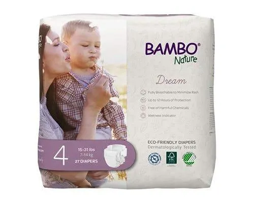 Bambo Nature Baby Diapers Size 4 27 Counts