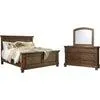 Flynnter 5 Piece Queen Panel Bedroom - Medium Brown