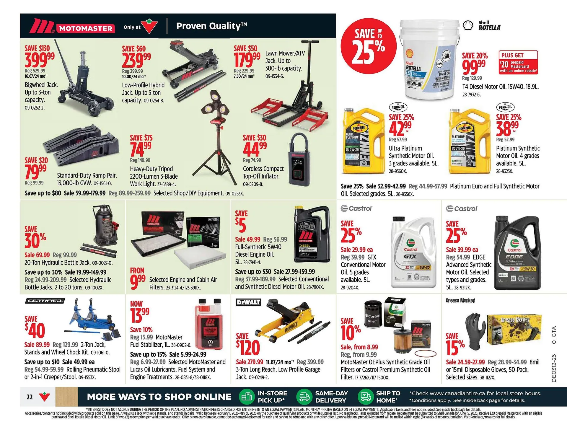 Canadian Tire flyer from March 20 to March 26 2026 - flyer page 22