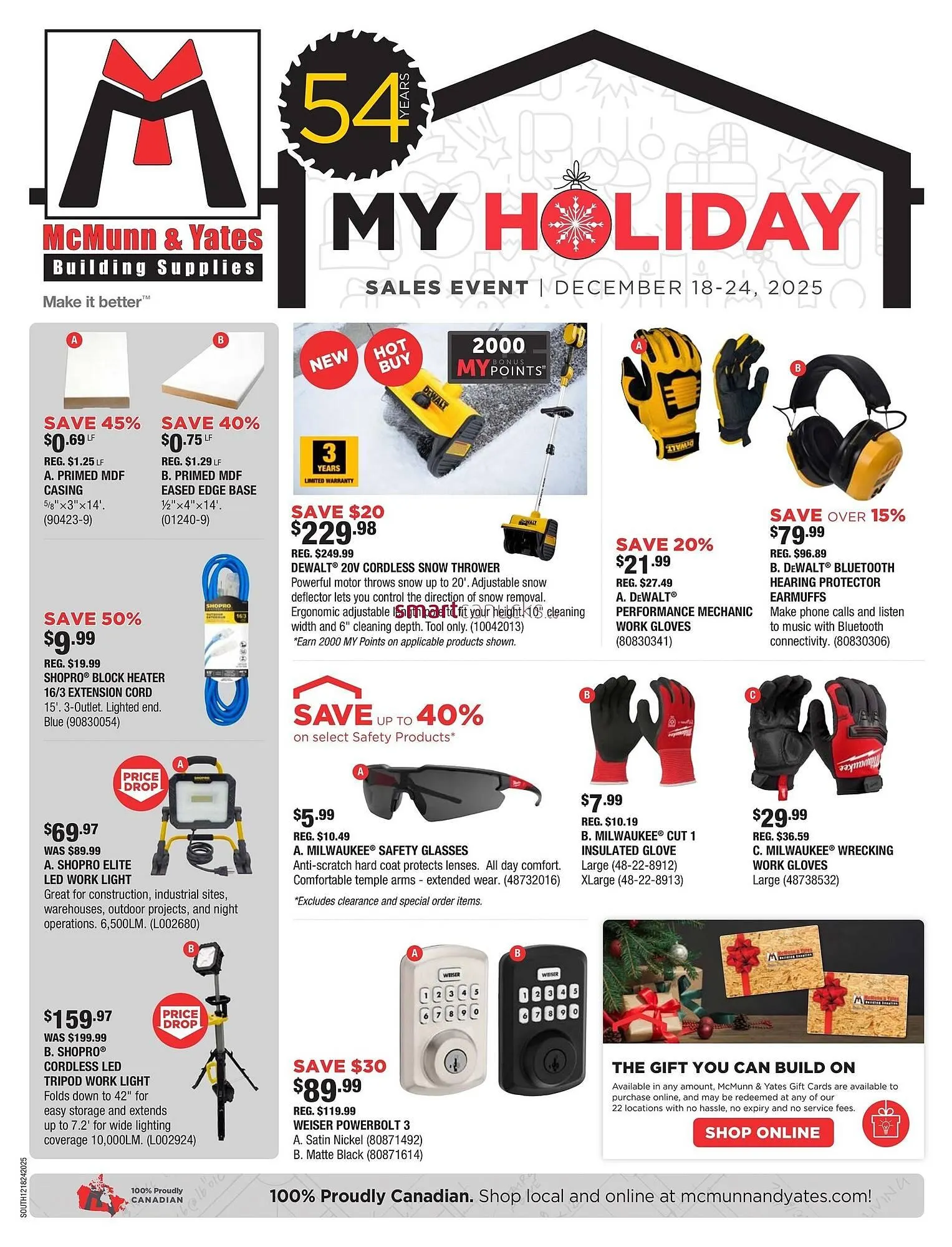 McMunn & Yates Building Supplies flyer from December 18 to December 24 2025 - flyer page 1