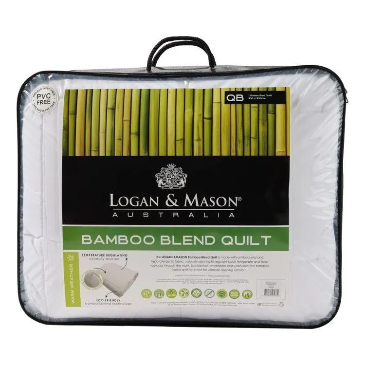 Logan & Mason Bamboo Blend Quilt White