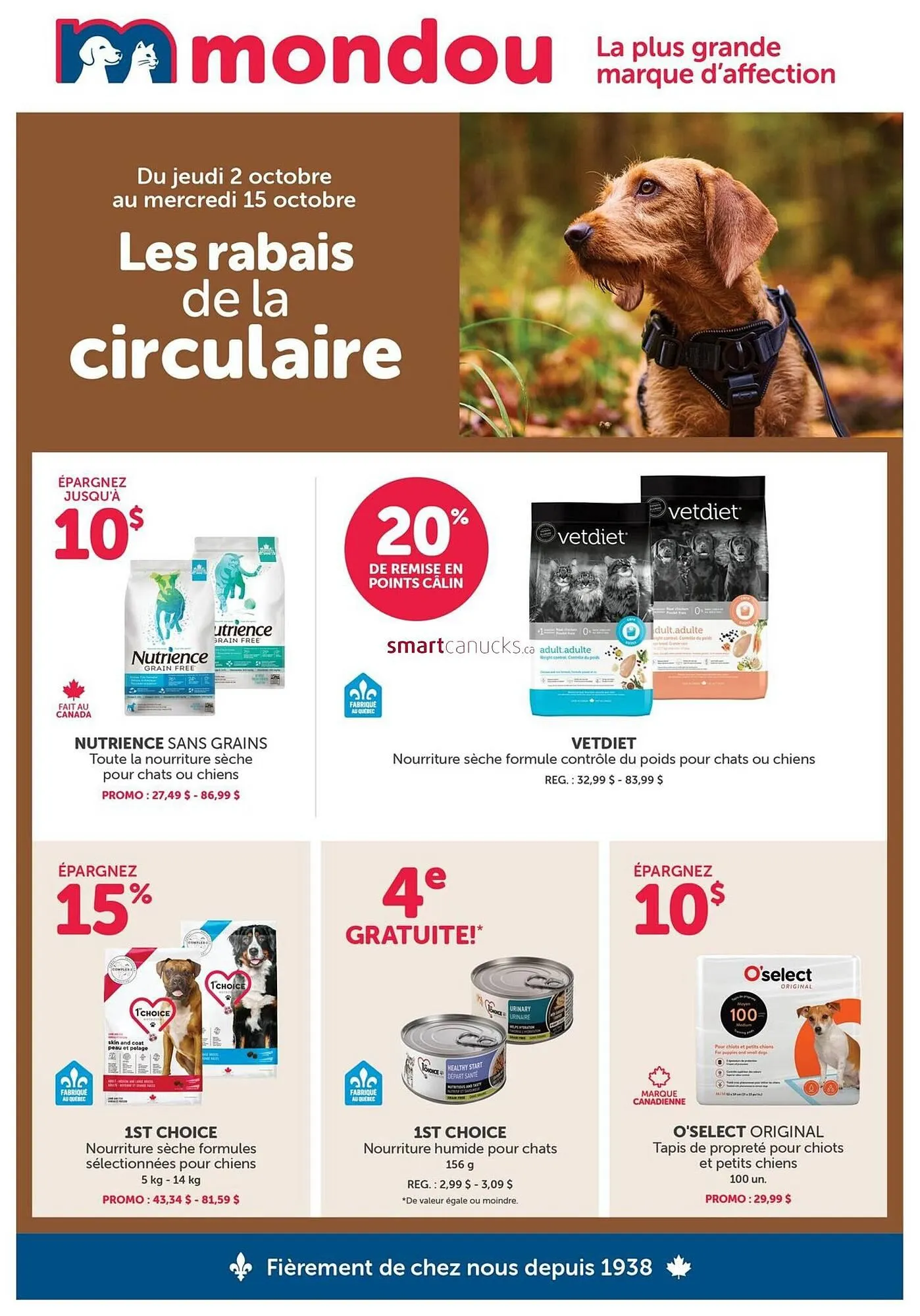 Mondou flyer from October 1 to October 8 2025 - flyer page 1