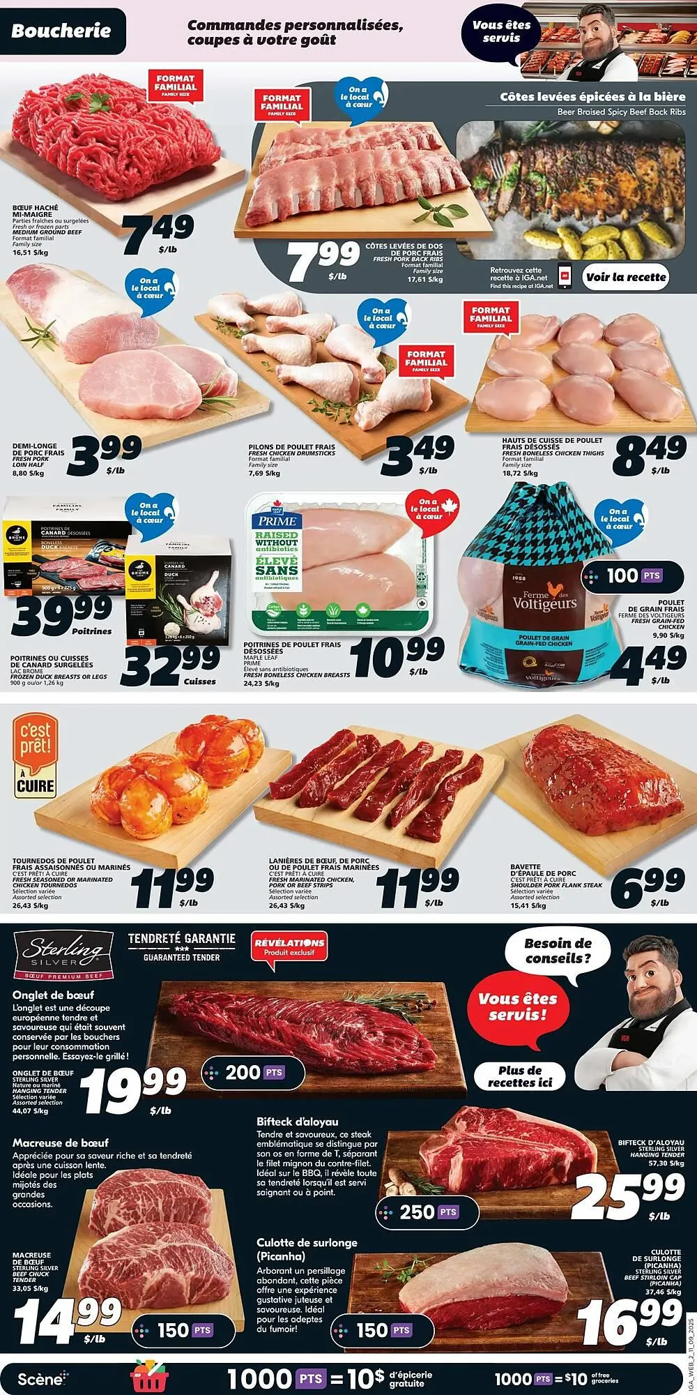 IGA flyer from September 11 to September 24 2025 - flyer page 4