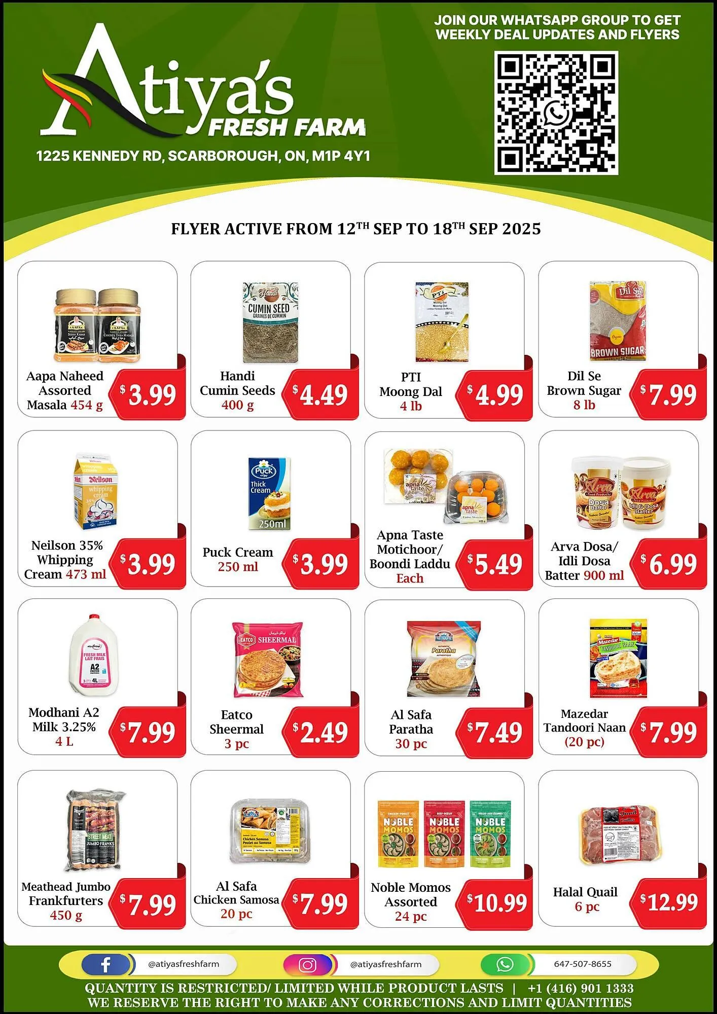Atiya's Fresh Farm flyer from September 12 to September 18 2025 - flyer page 2