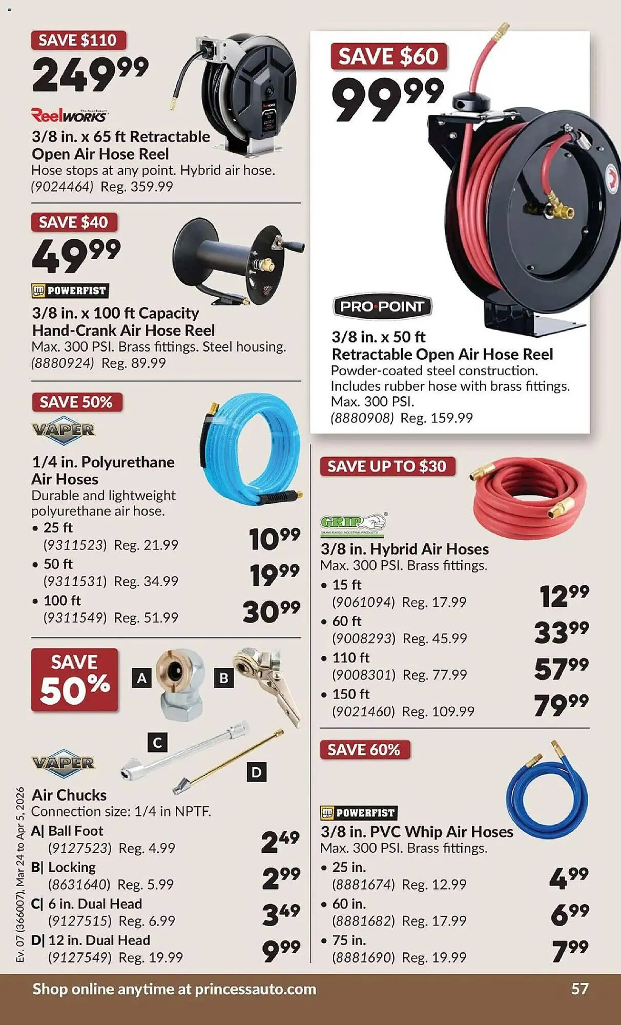 Princess Auto flyer from March 24 to April 6 2026 - flyer page 65
