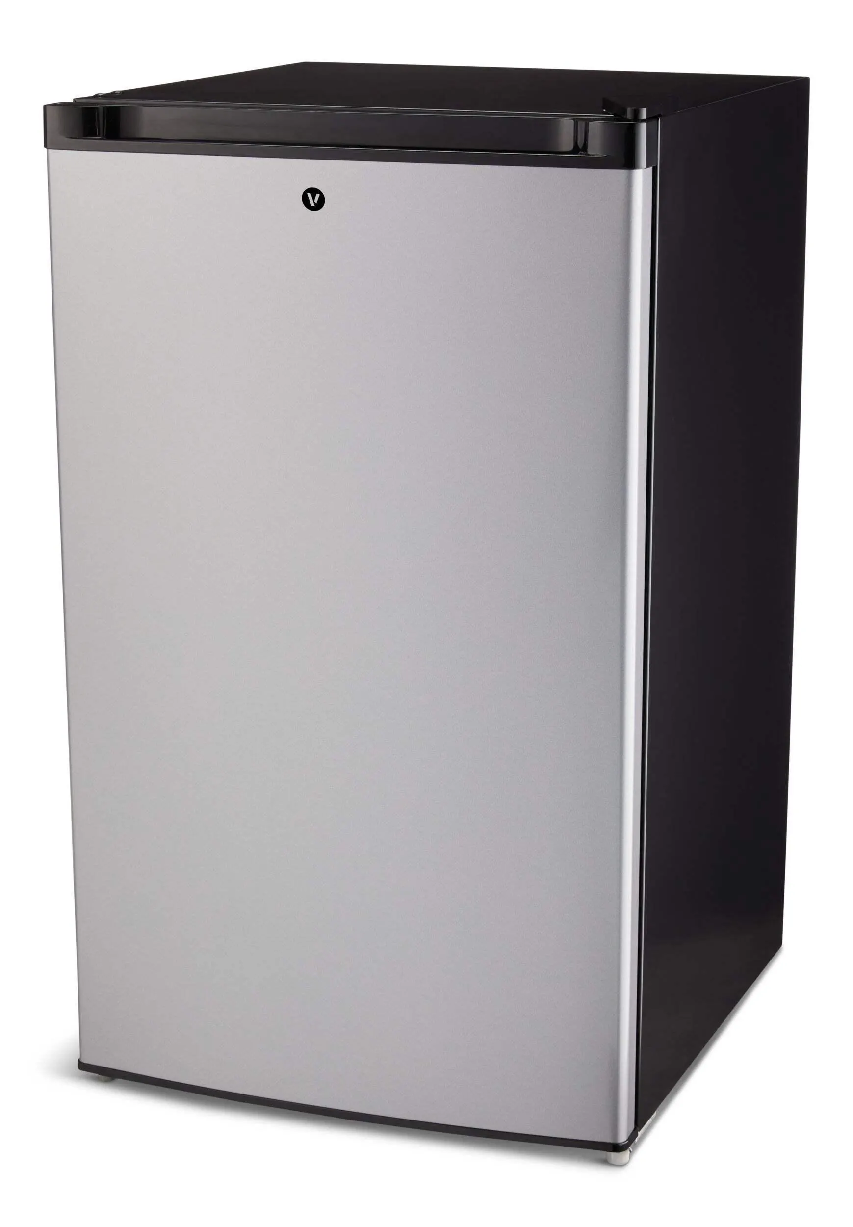Vida by PADERNO Single-Door Stainless Steel Look Fridge, 4.4 Cu-Ft