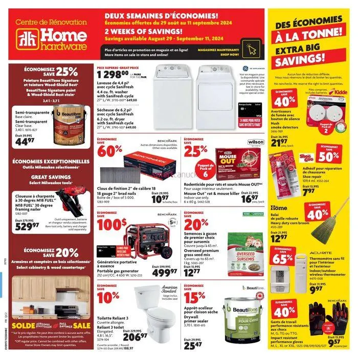 Save now with our deals from August 28 to September 11 2024 - flyer page 1