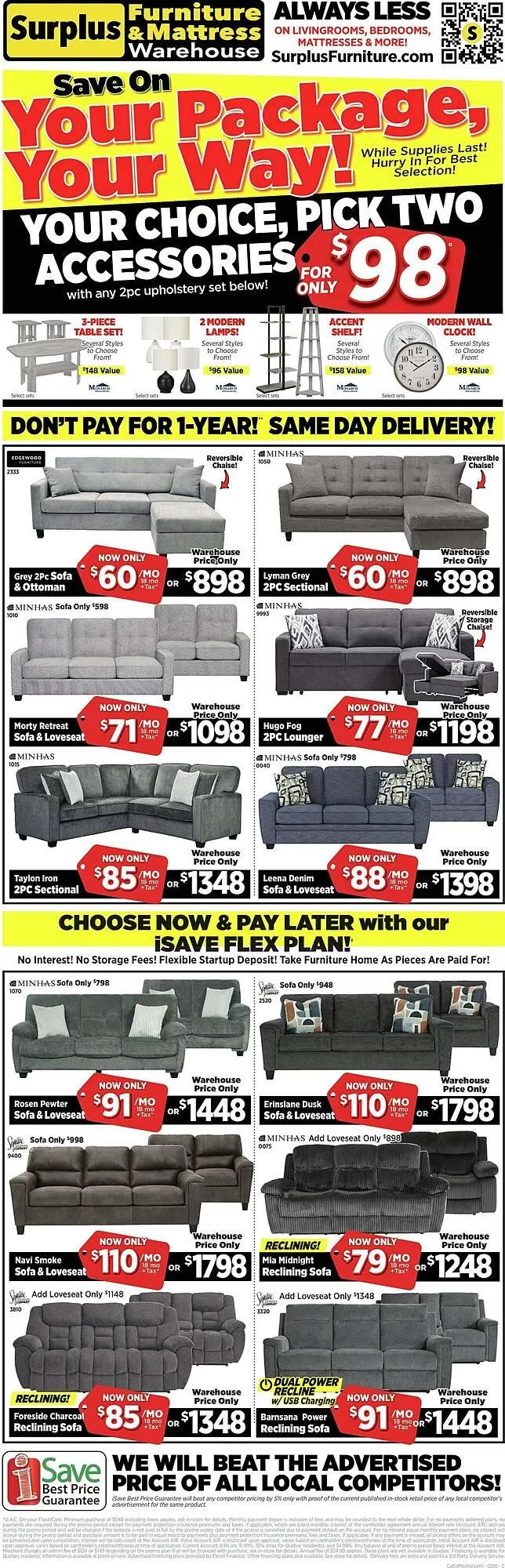 Surplus Furniture flyer - 1