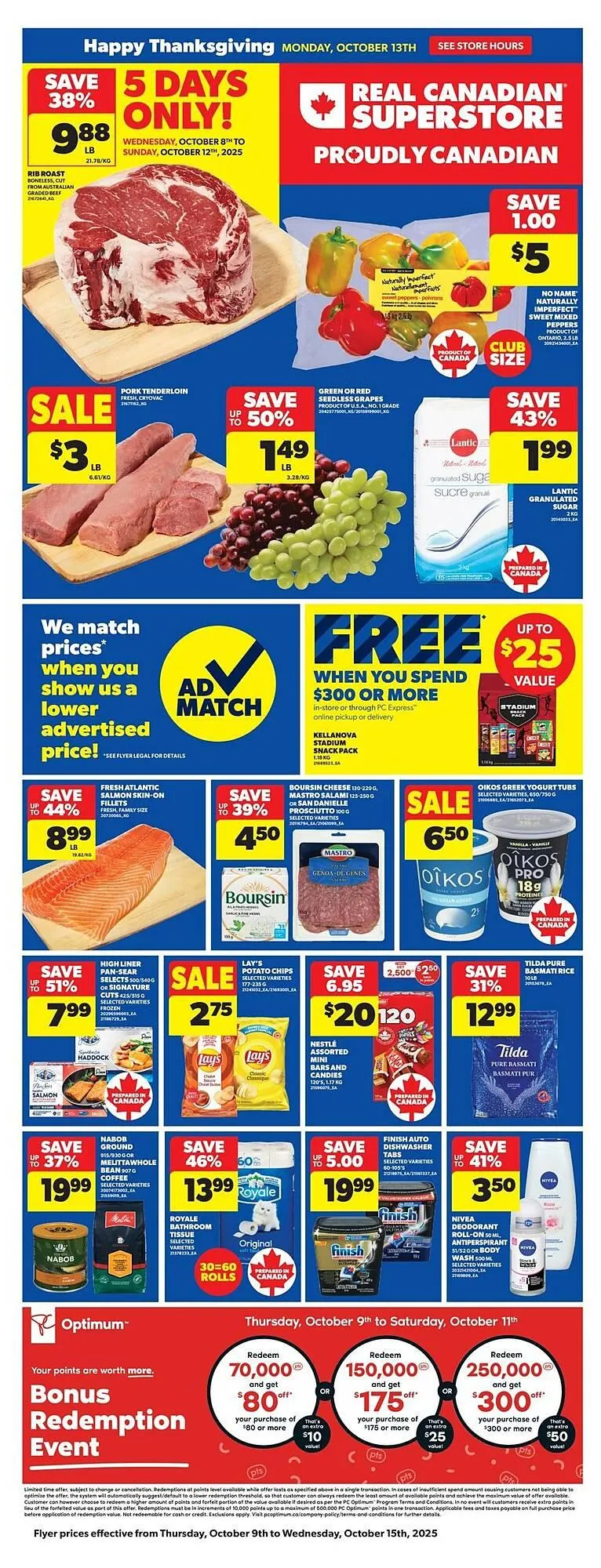 Real Canadian Superstore flyer from October 9 to October 15 2025 - flyer page 2