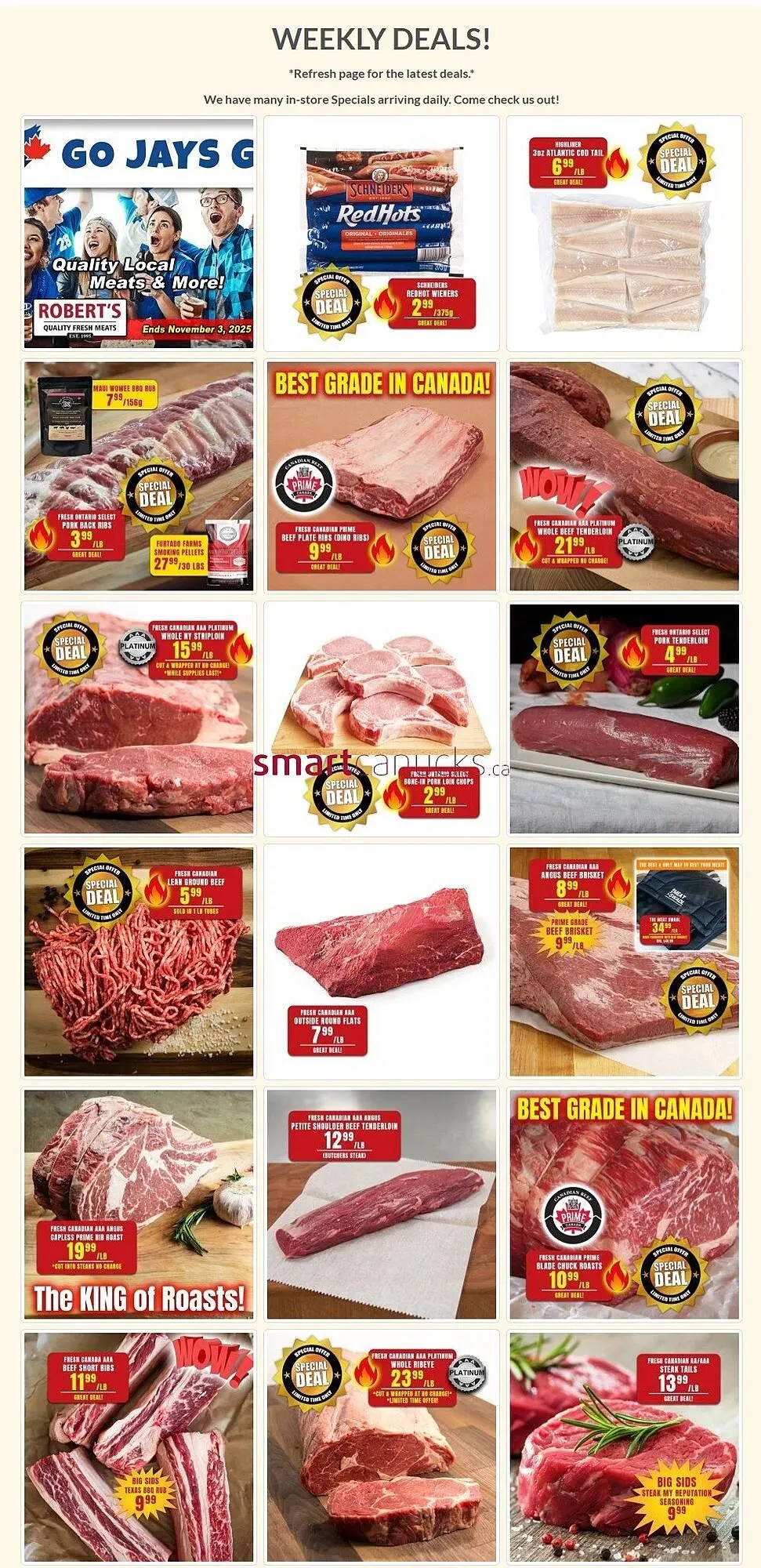 Roberts Fresh and Boxed Meats flyer - 1