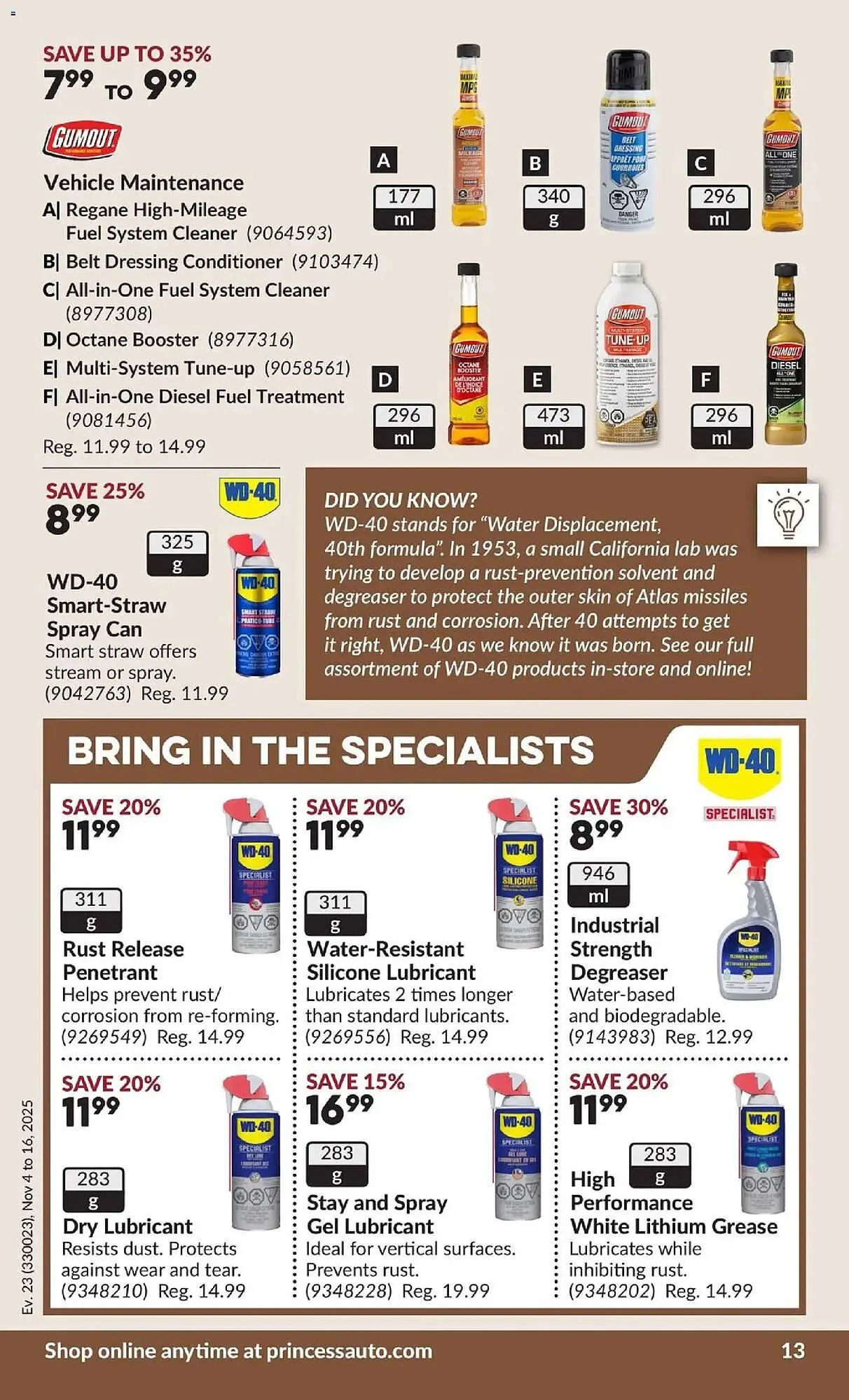 Princess Auto flyer from November 4 to November 17 2025 - flyer page 20