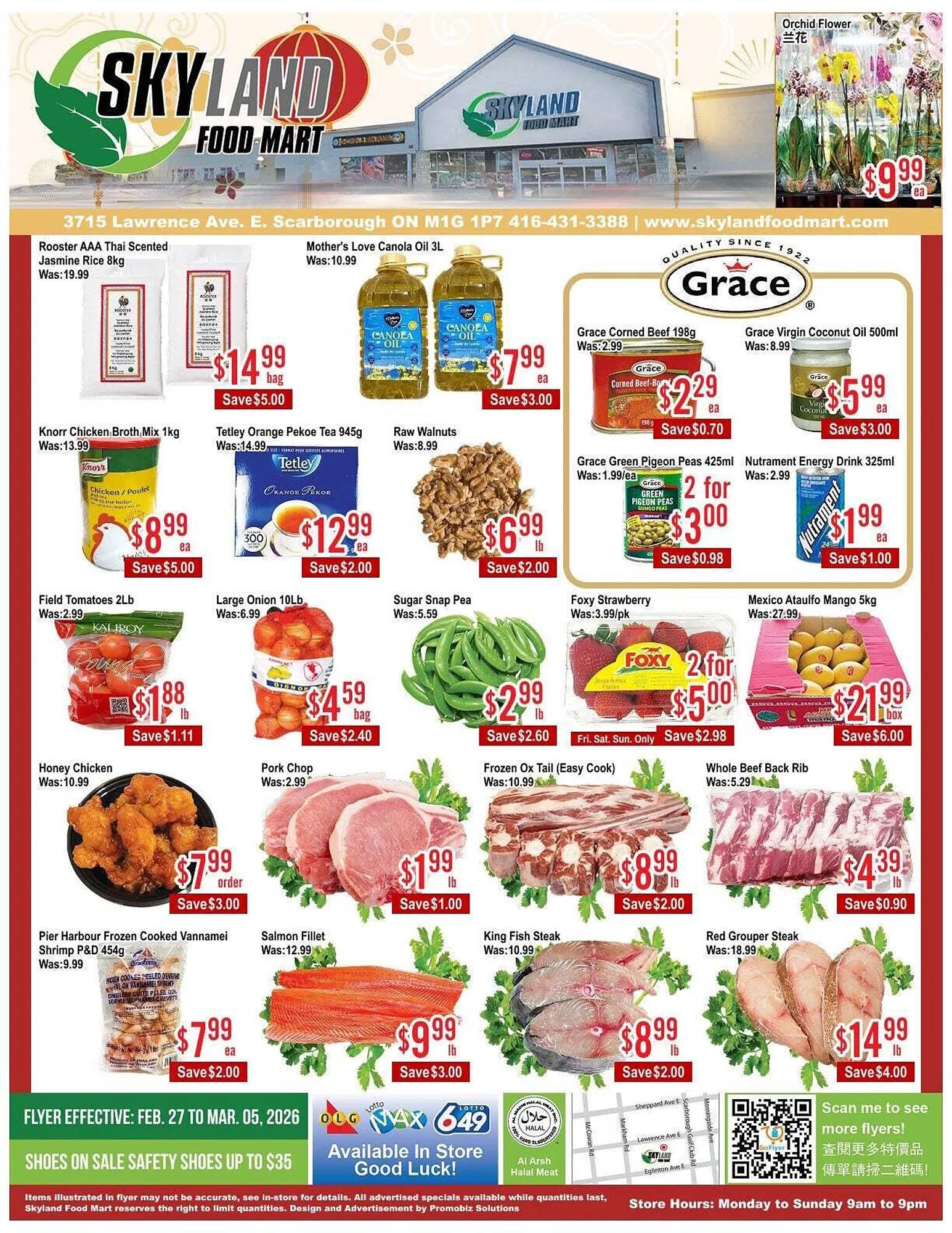 Skyland Foodmart flyer from February 27 to March 6 2026 - flyer page 1
