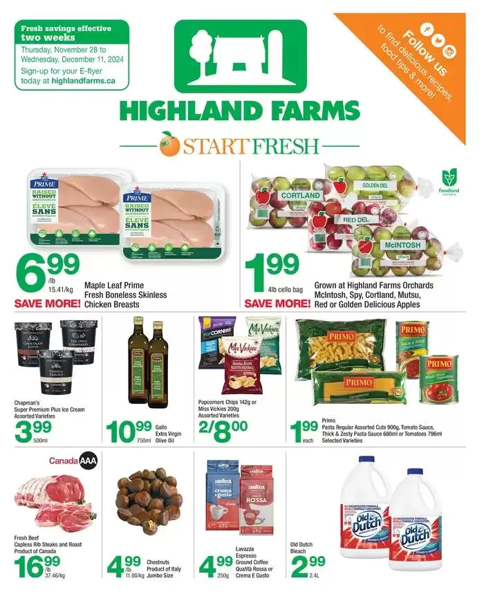 Highland Farms flyer - 1
