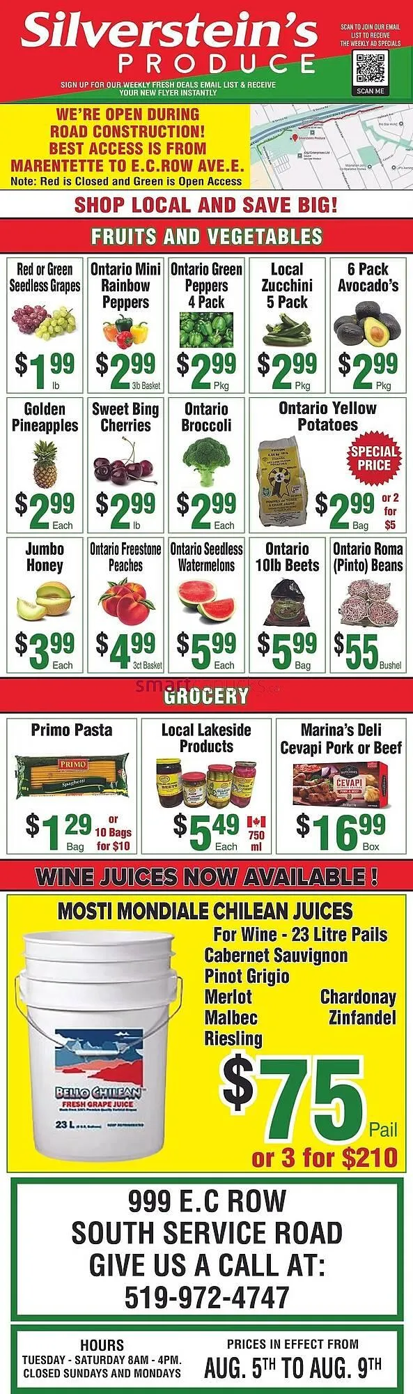 Silversteins Produce flyer - 1