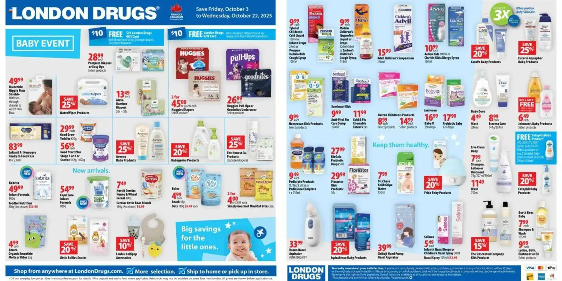 London Drugs flyer from October 3 to October 23 2025 - flyer page 1
