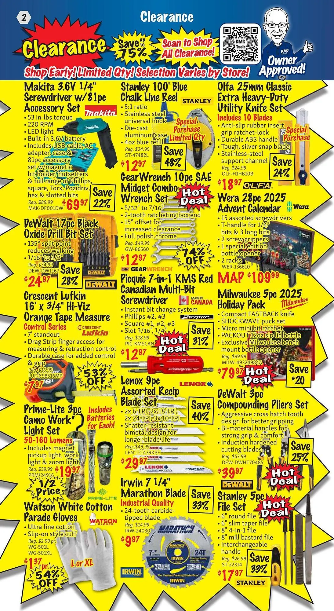 KMS Tools flyer from January 1 to January 31 2026 - flyer page 2