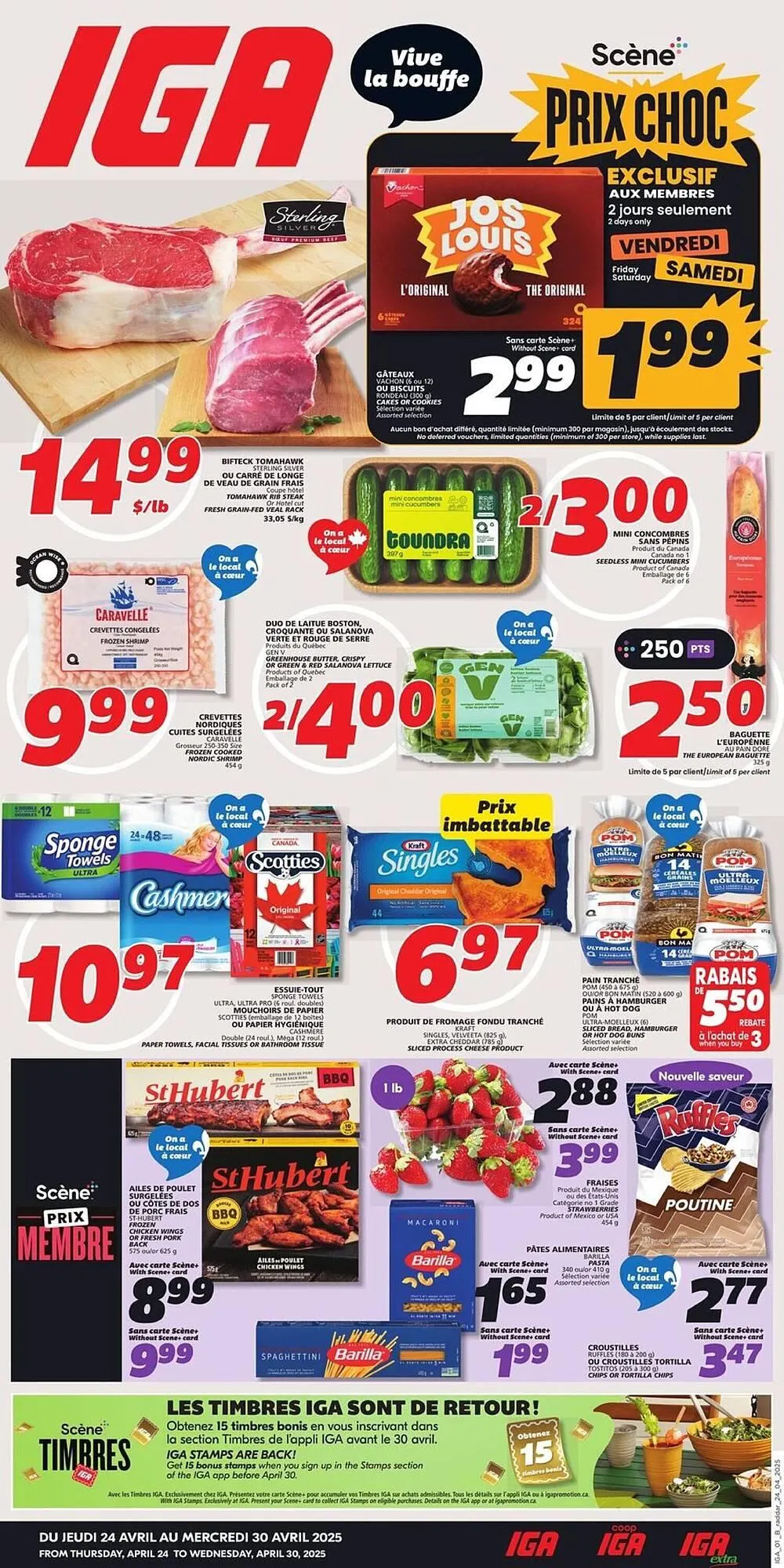 IGA flyer from April 24 to May 1 2025 - flyer page 1