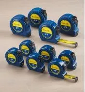 Master Set of 10 Right-Hand Lee Valley Tapes (10' & 25')