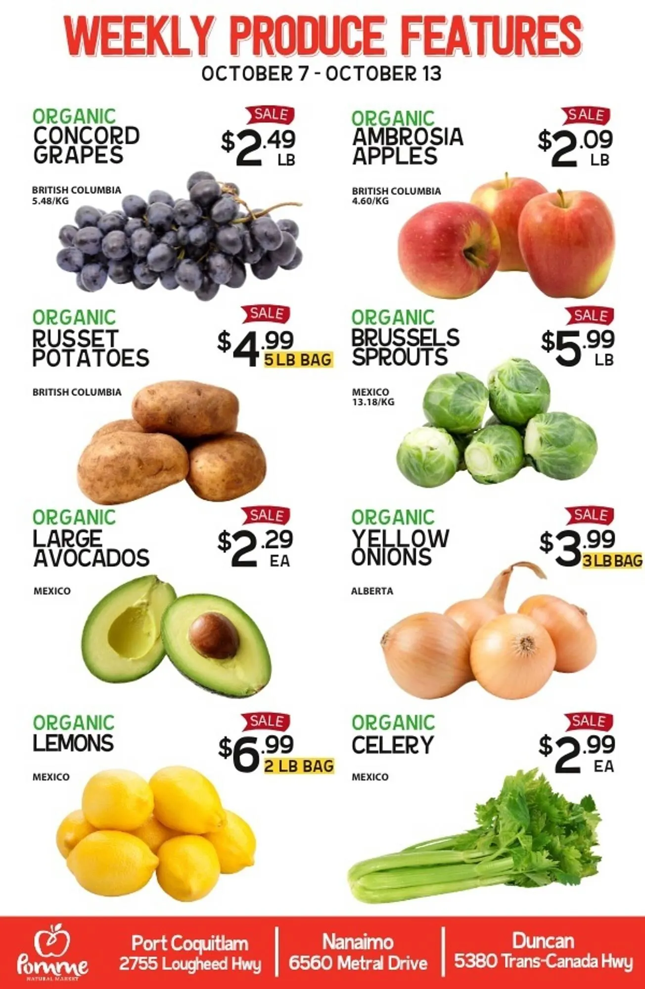 Pomme Natural Market flyer from October 5 to October 11 2025 - flyer page 1