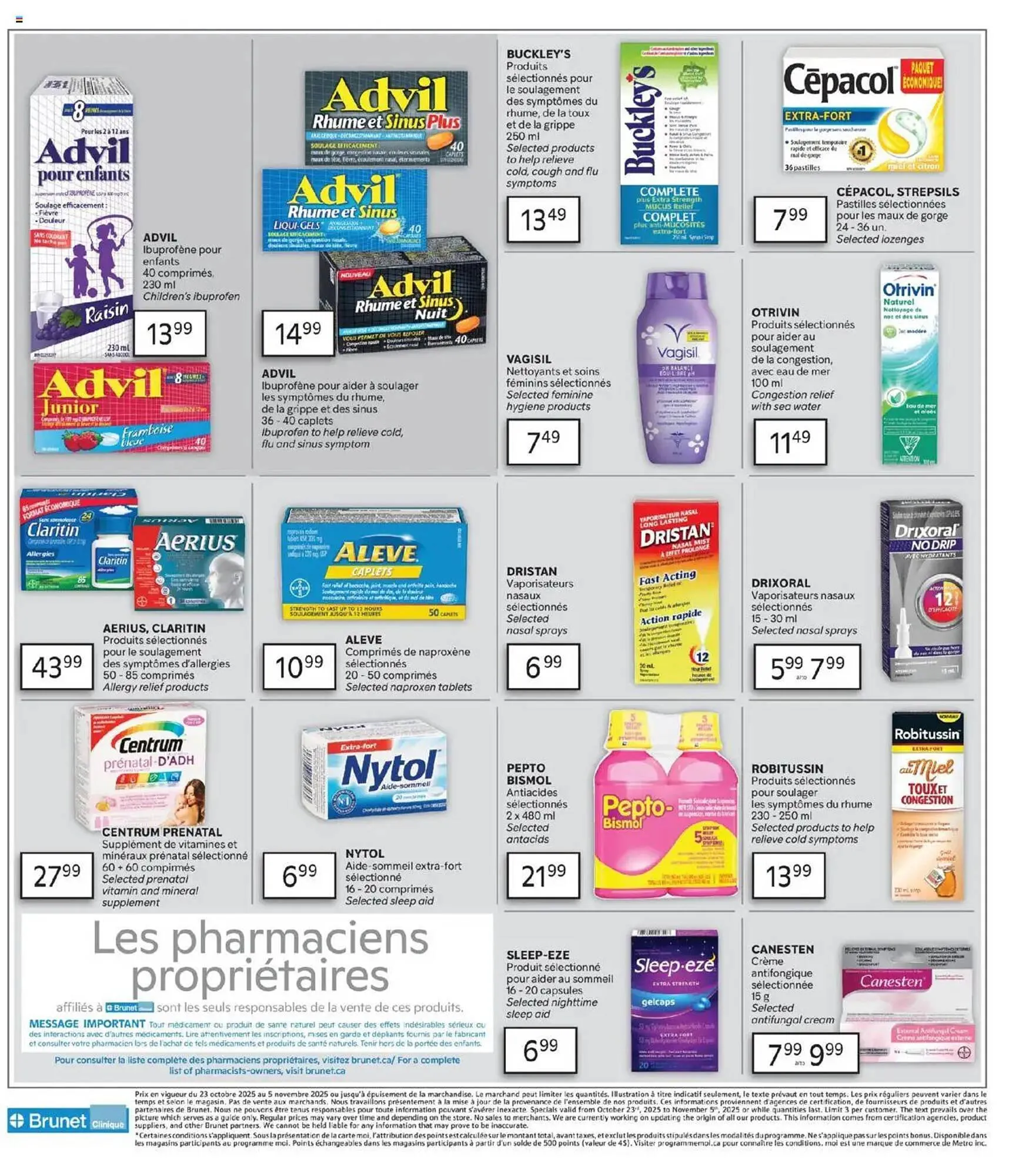 Brunet flyer from October 23 to November 5 2025 - flyer page 4