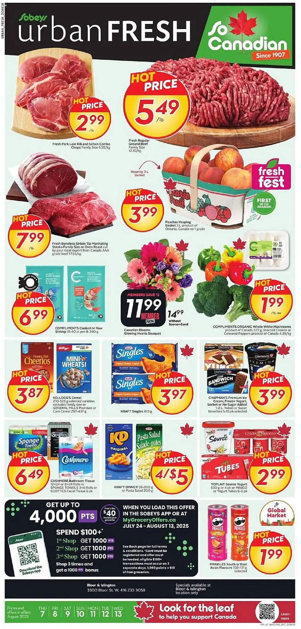 Sobeys flyer from August 7 to August 14 2025 - flyer page 1
