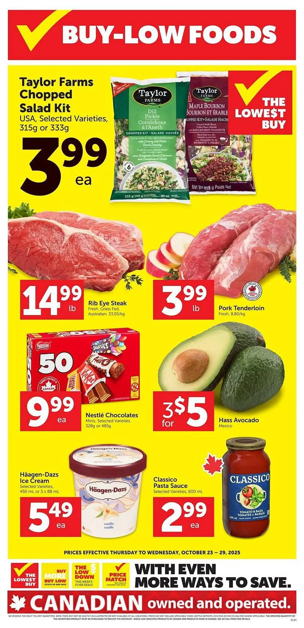 Buy-Low Foods flyer from October 23 to October 29 2025 - flyer page 1