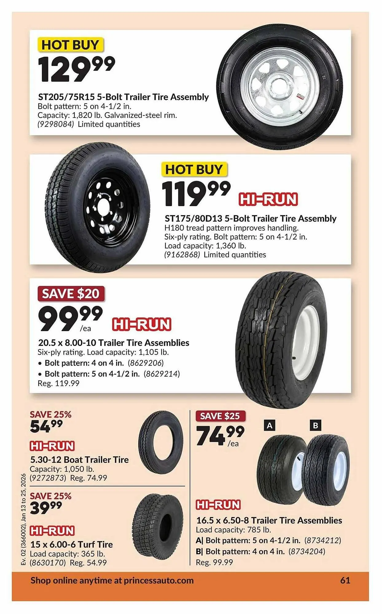 Princess Auto flyer from January 13 to January 26 2026 - flyer page 66