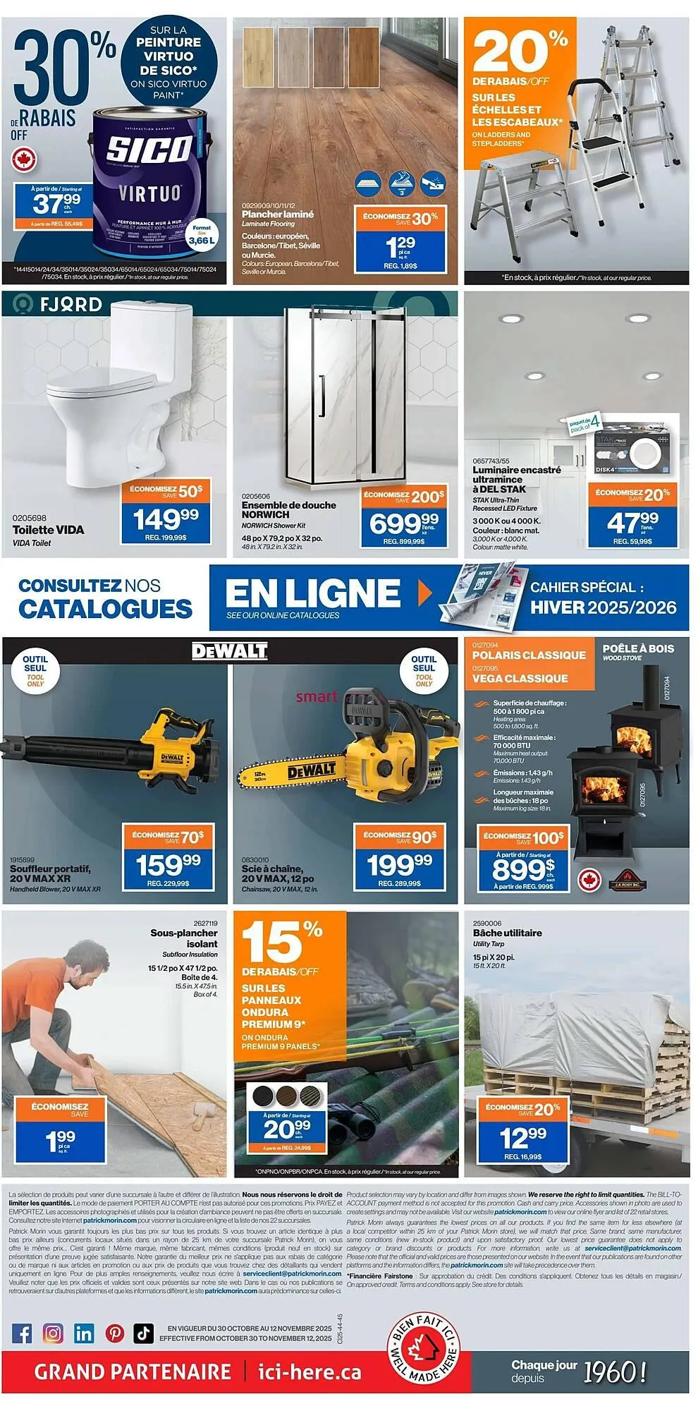 Patrick Morin flyer from October 30 to November 5 2025 - flyer page 2