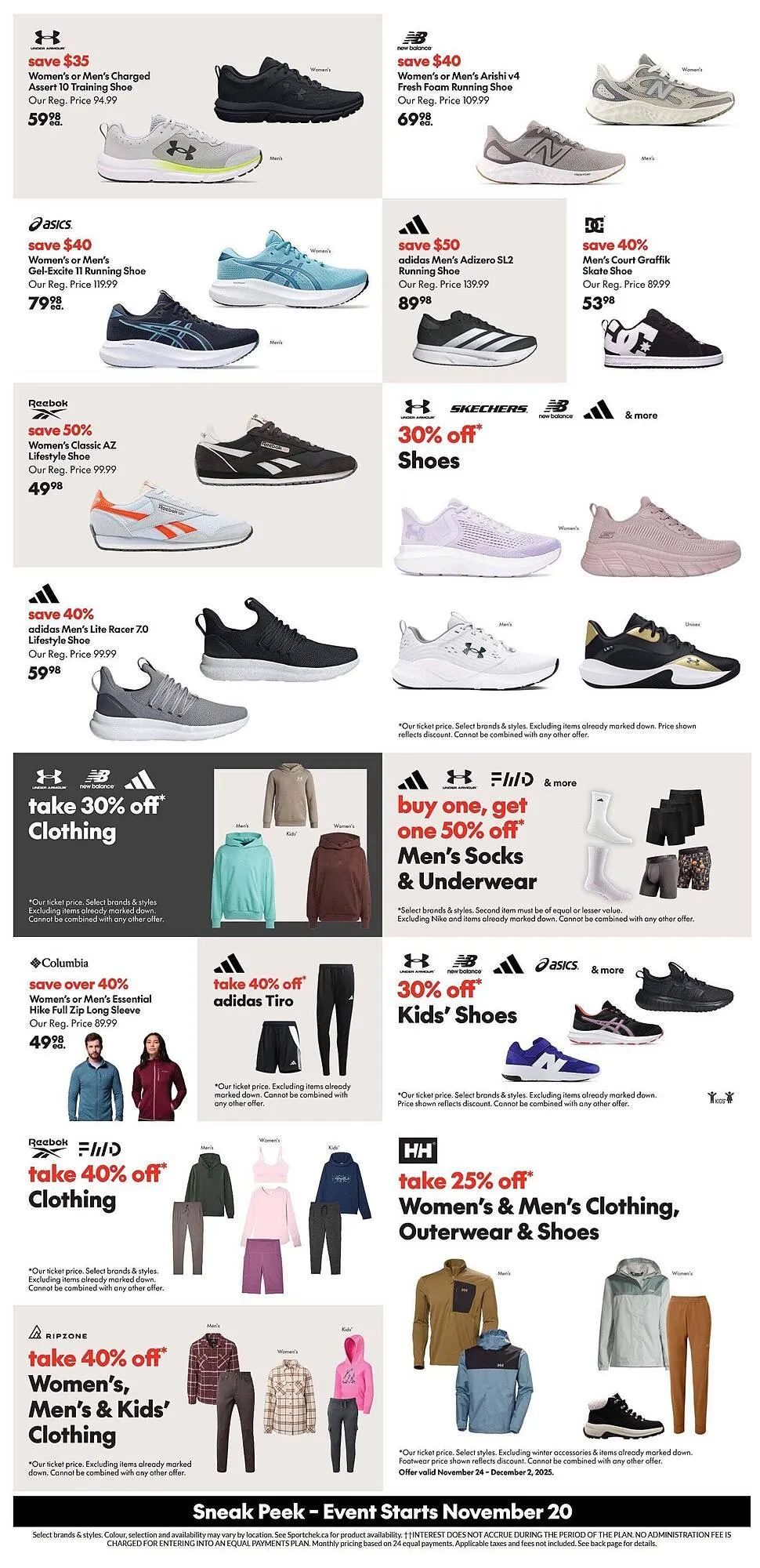 Sport Chek flyer from November 20 to December 4 2025 - flyer page 2