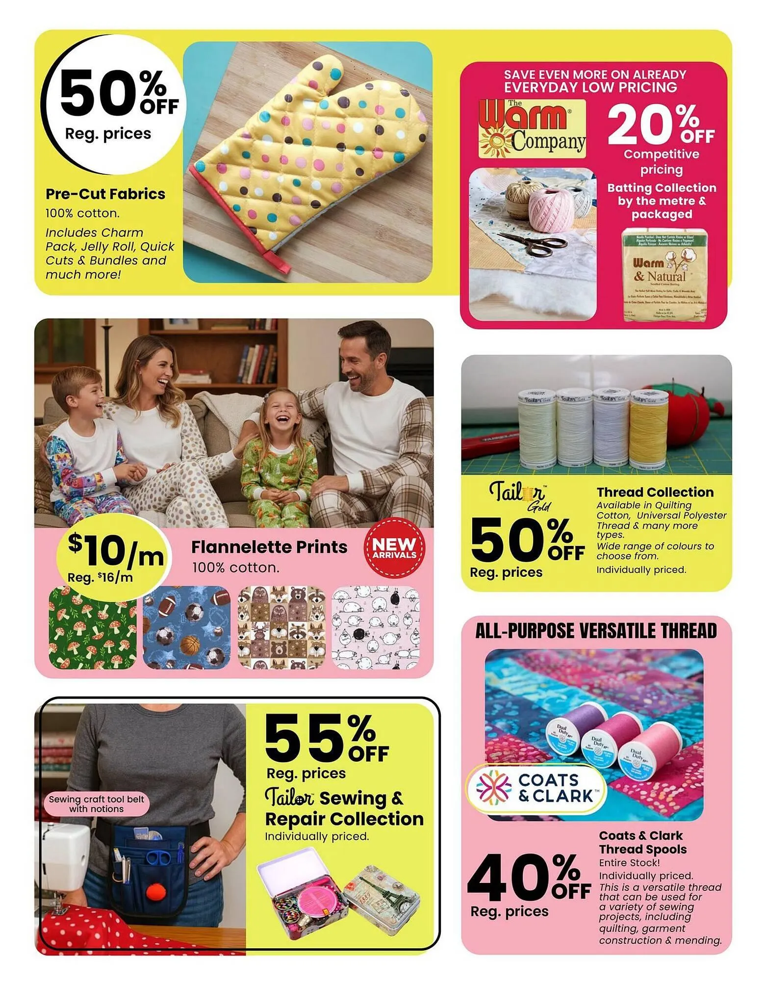Fabricland flyer from March 1 to March 31 2026 - flyer page 4