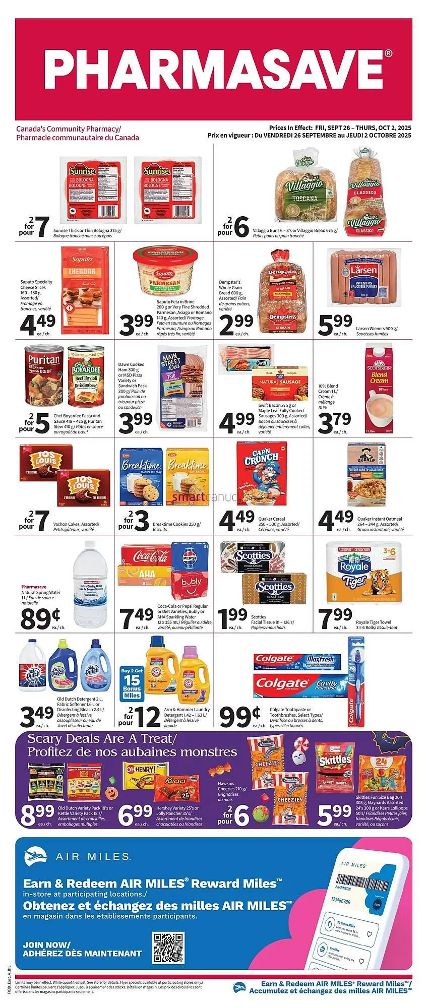 Pharmasave flyer from September 25 to October 1 2025 - flyer page 1