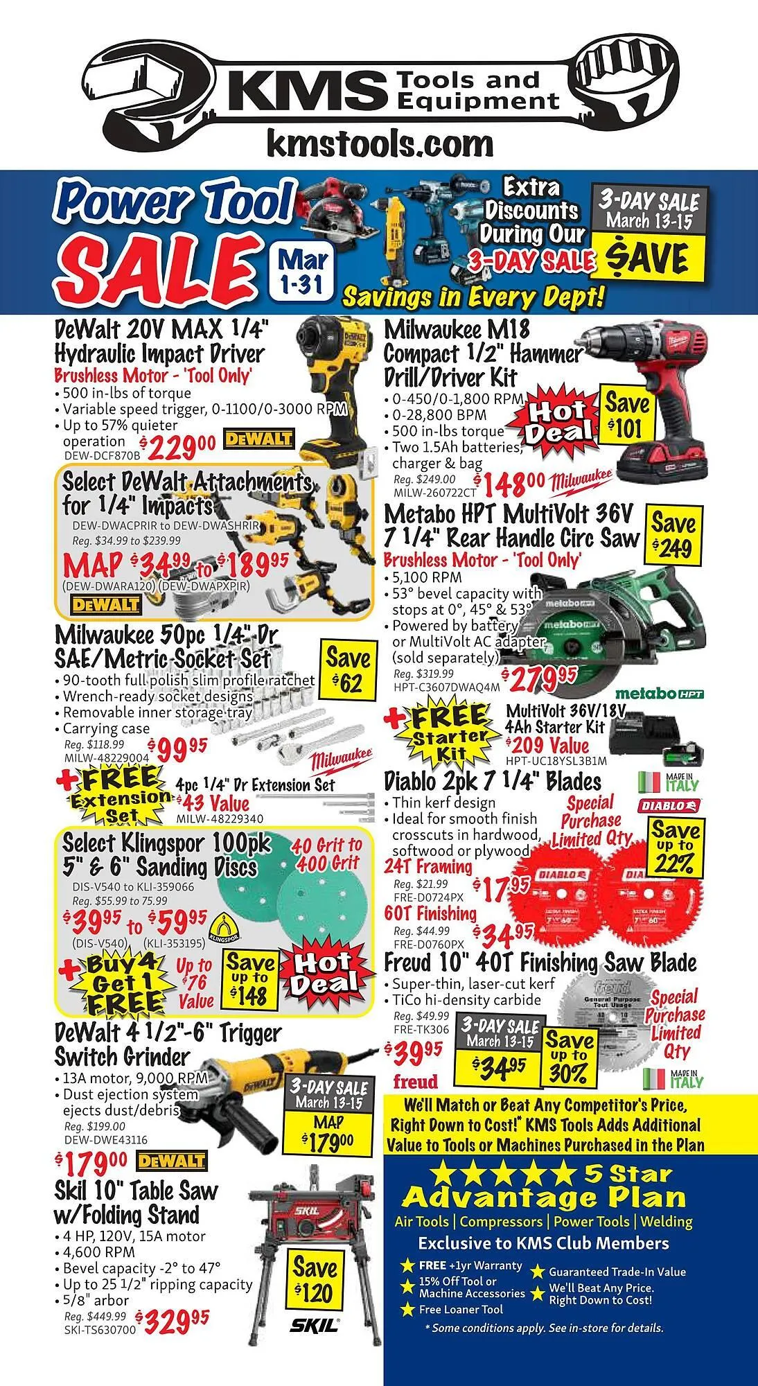 KMS Tools flyer from March 1 to March 31 2025 - flyer page 48