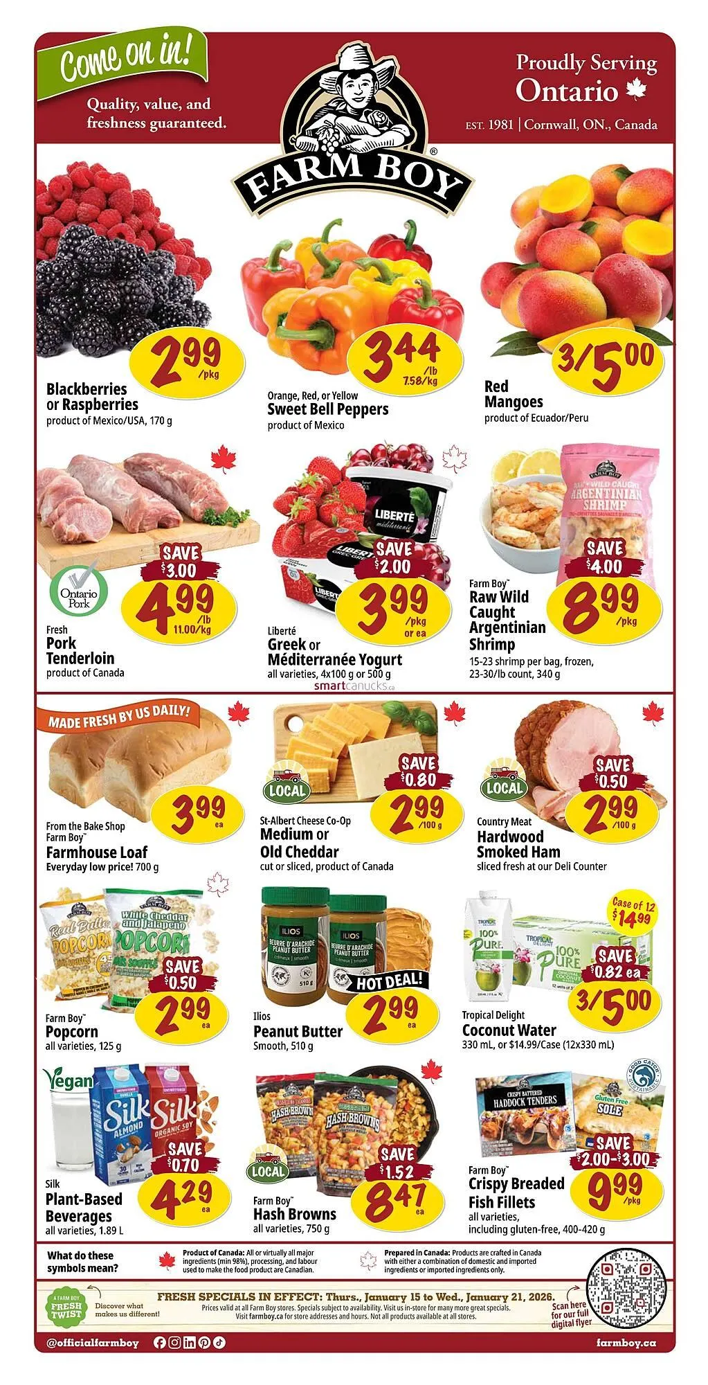 Farm Boy flyer from January 15 to January 21 2026 - flyer page 1