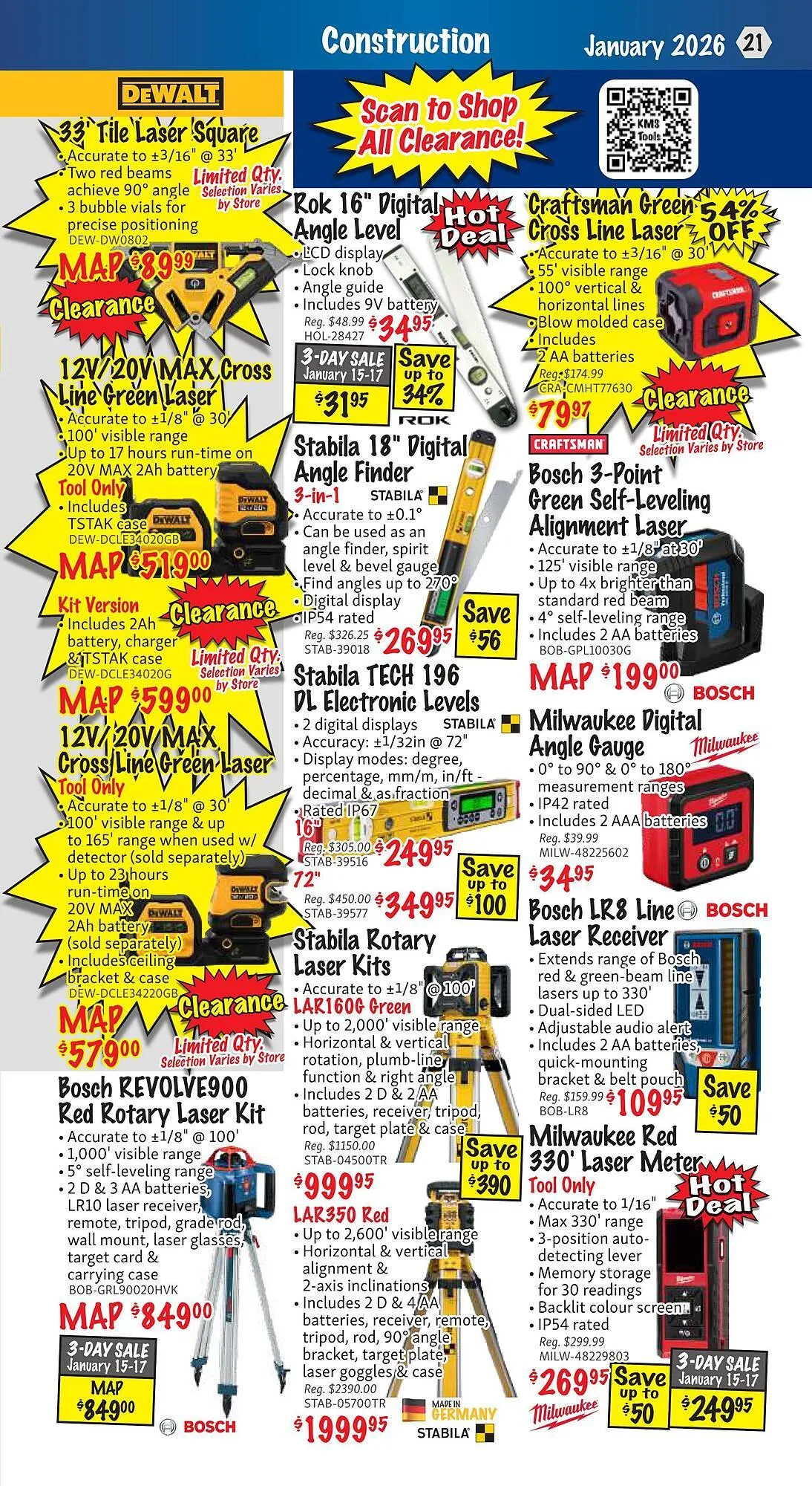 KMS Tools flyer from January 1 to January 31 2026 - flyer page 21
