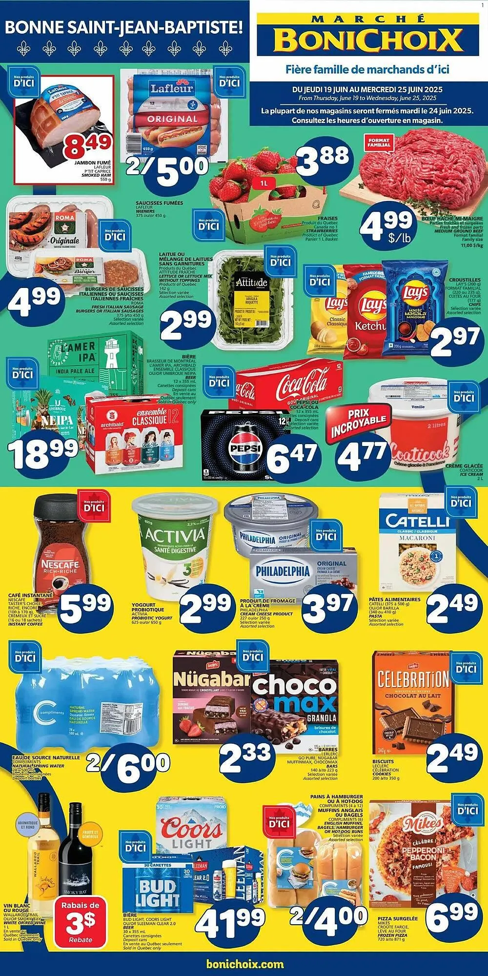 Marché Bonichoix flyer from June 18 to June 25 2025 - flyer page 1