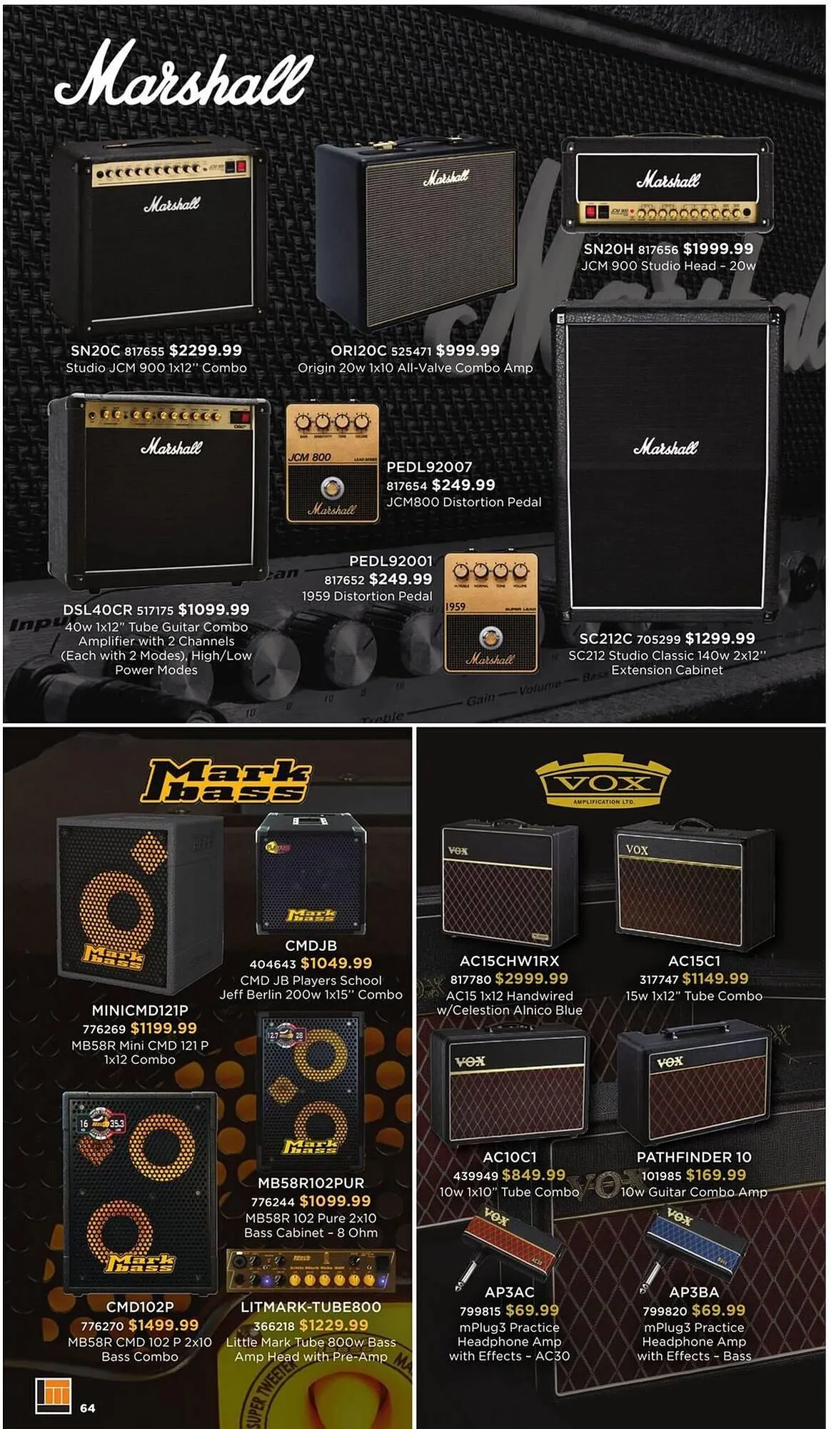 Long & McQuade flyer from October 9 to October 31 2025 - flyer page 64