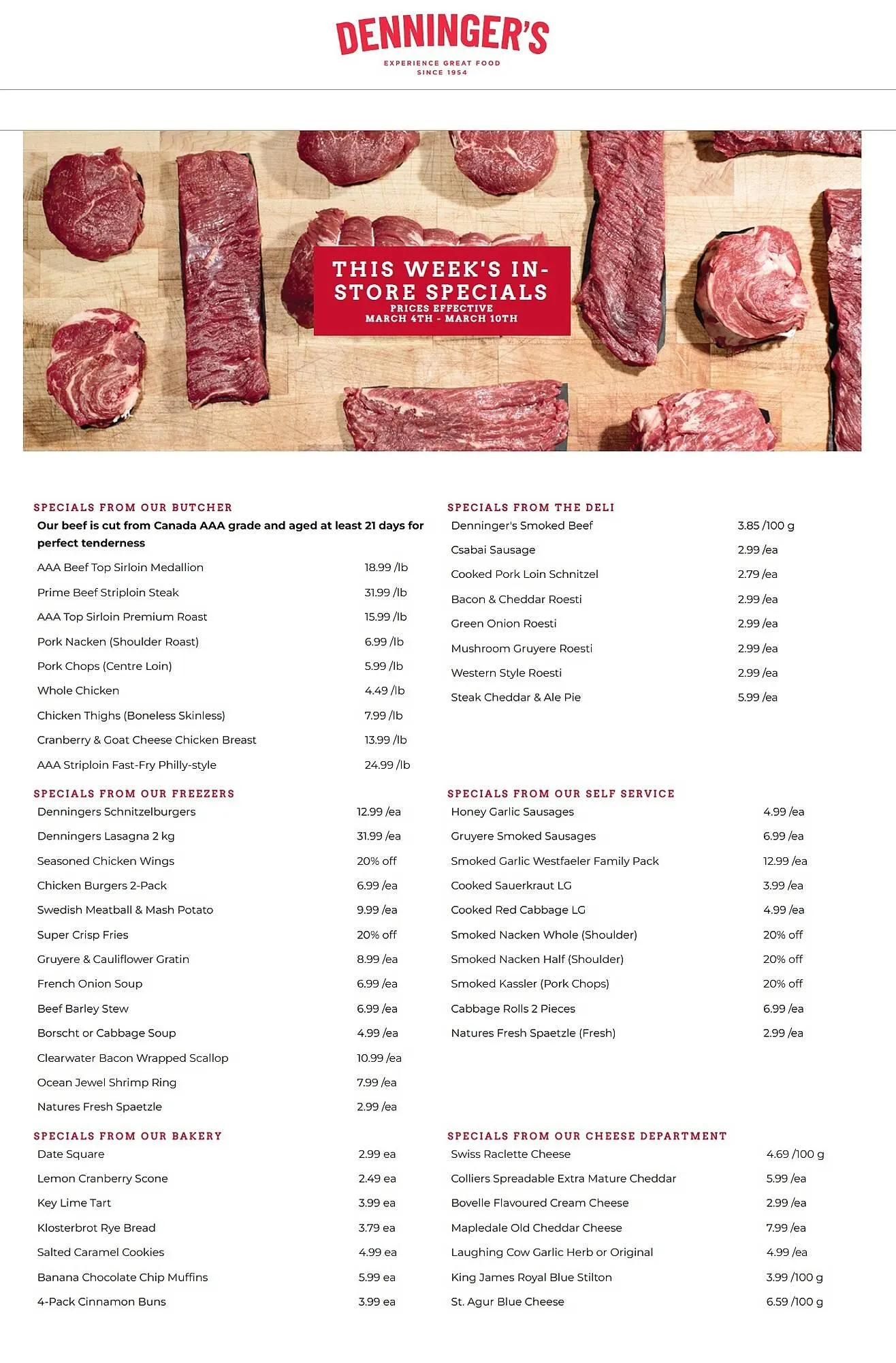 Denninger's flyer from March 4 to March 10 2026 - flyer page 1