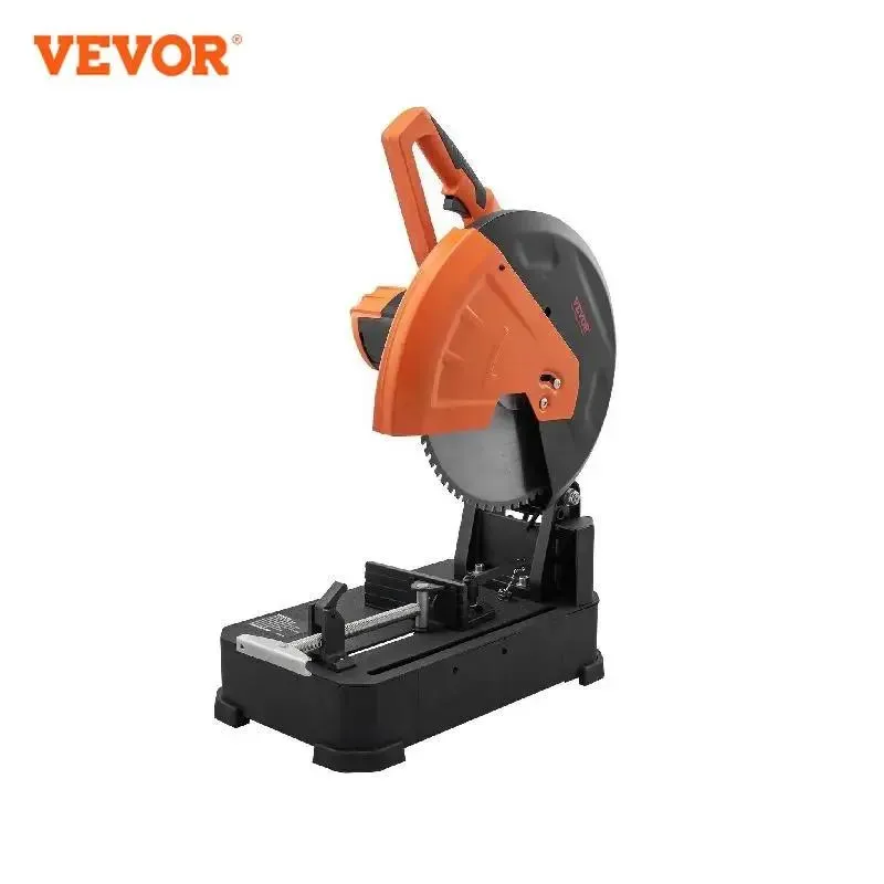 VEVOR 2800W Chop Saw 14"/355mm Blade Diameter Cut Off Saw 1200RPM Steel Cutting Machine 0-45° Adjustable Dry Cut Chop Saw
