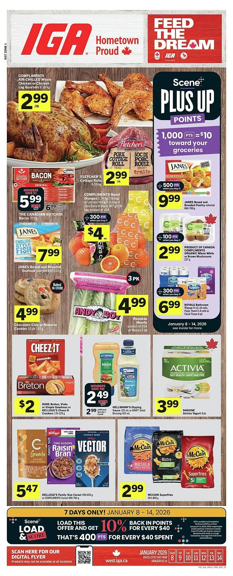 IGA flyer from January 8 to January 15 2026 - flyer page 1