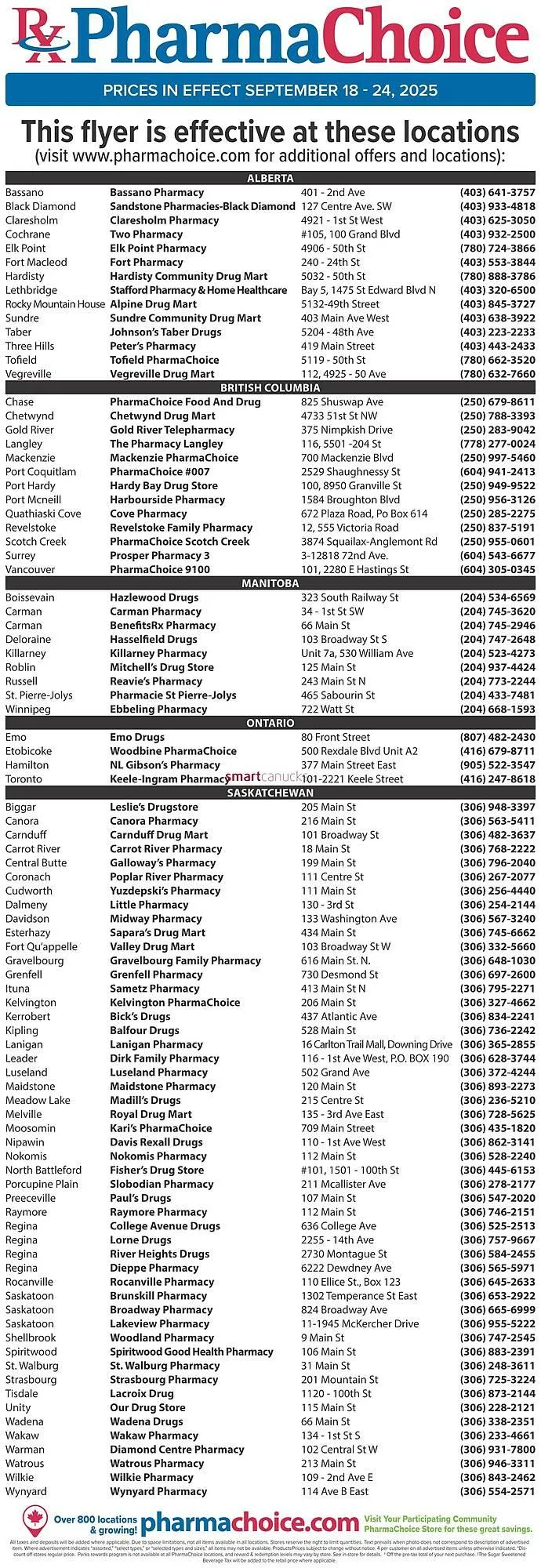 PharmaChoice flyer from September 18 to September 24 2025 - flyer page 9