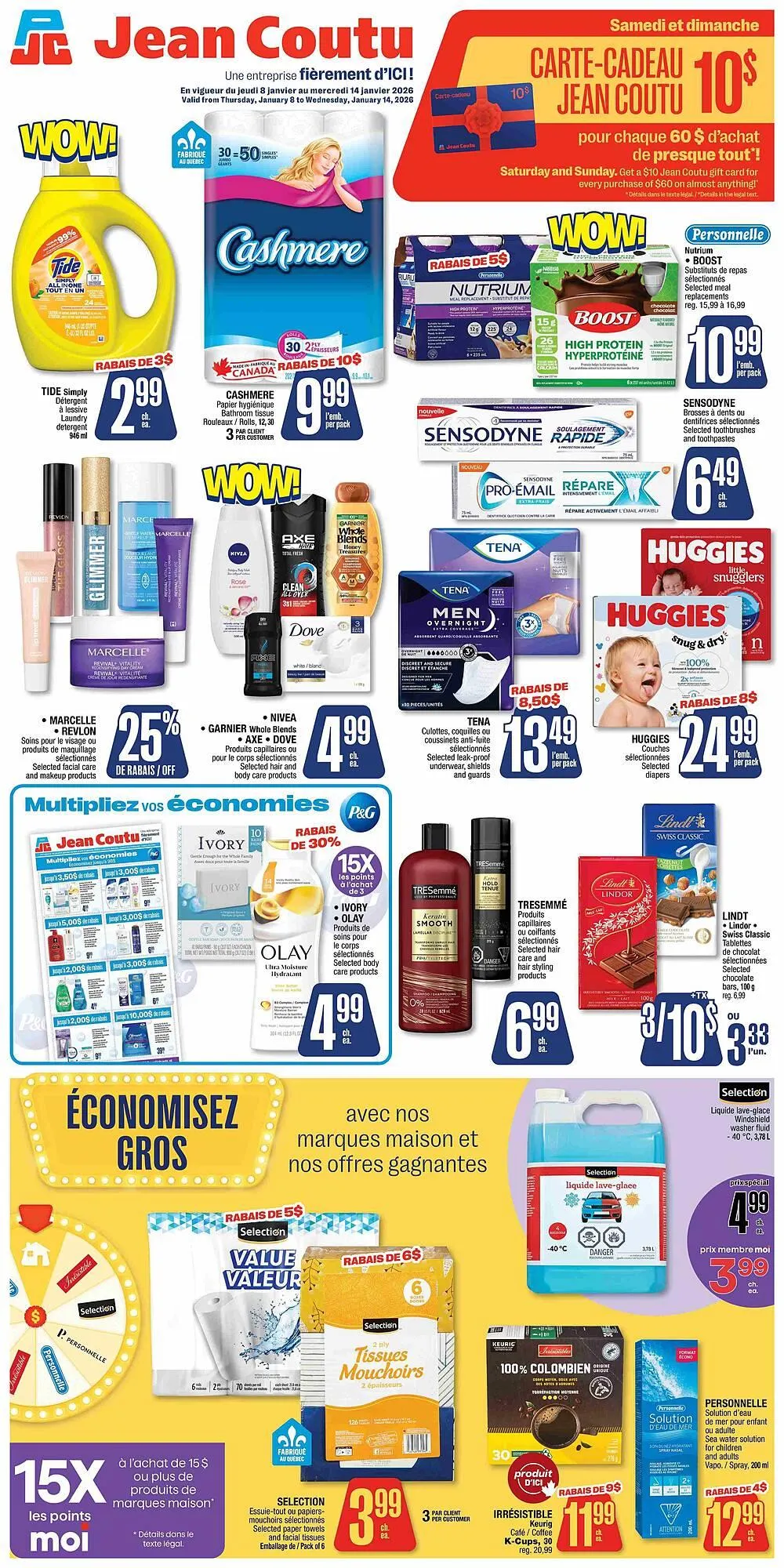 Jean Coutu flyer from January 8 to January 14 2026 - flyer page 1