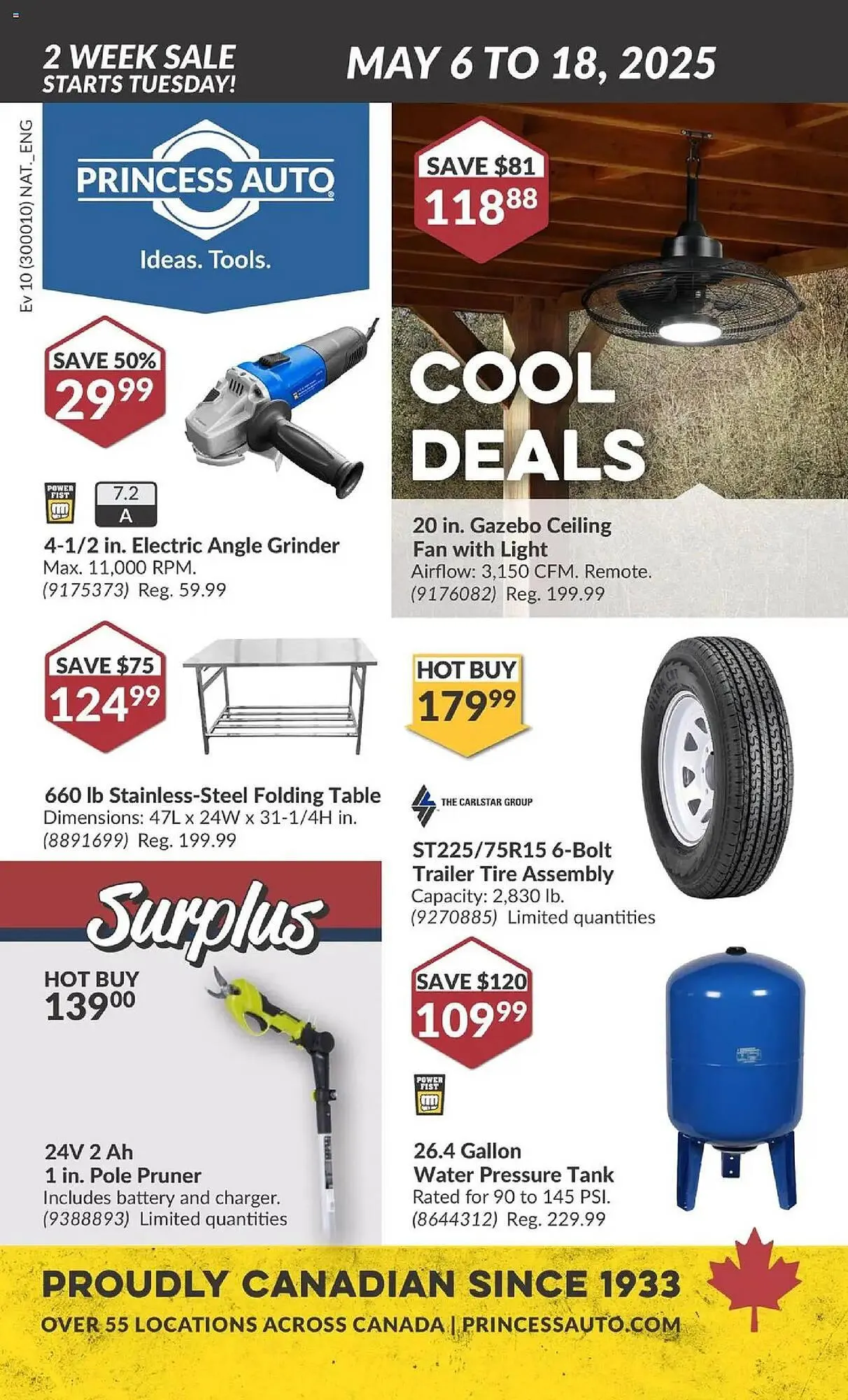 Princess Auto flyer from May 6 to May 18 2025 - flyer page 1